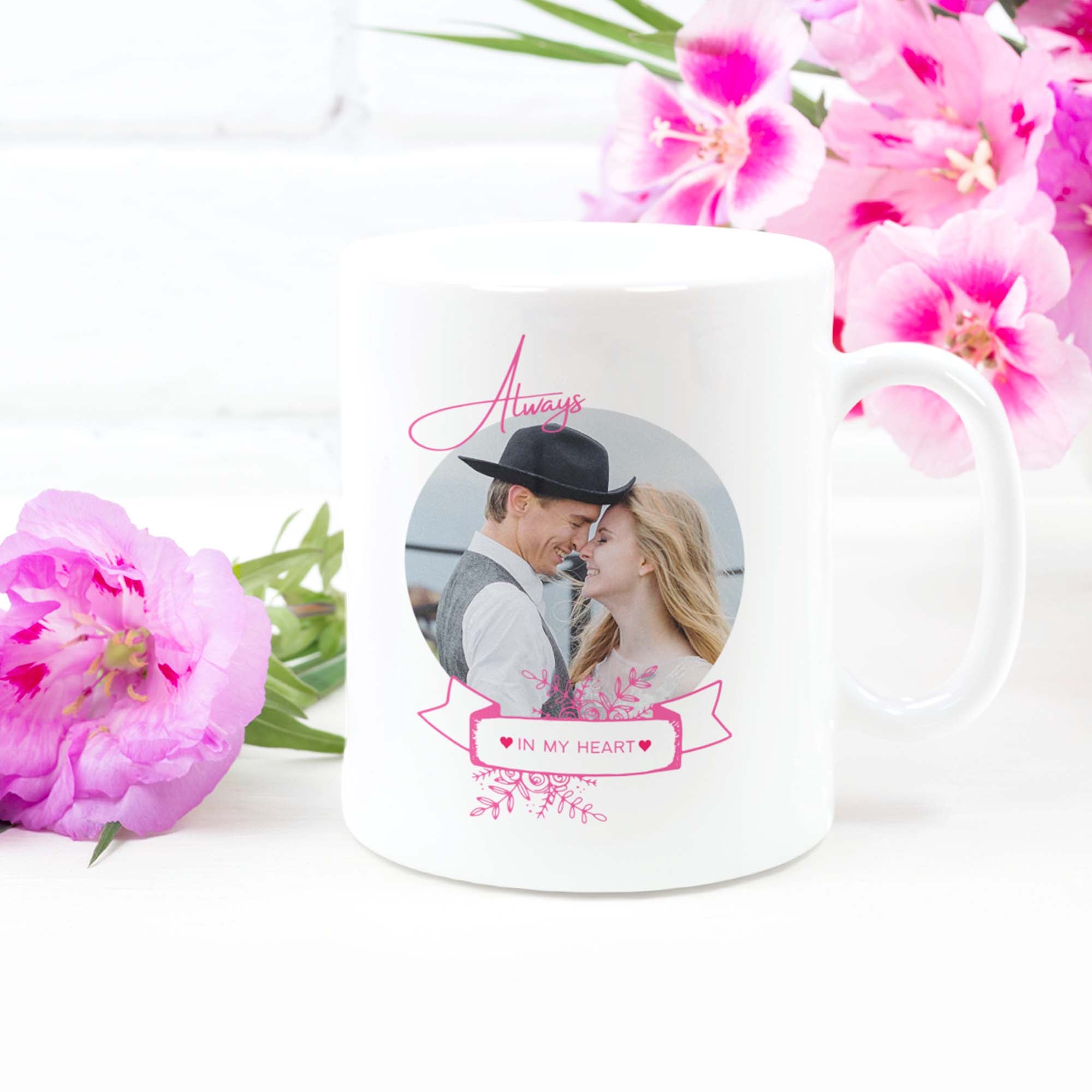 Always in My Heart Sweet Personalized Mug