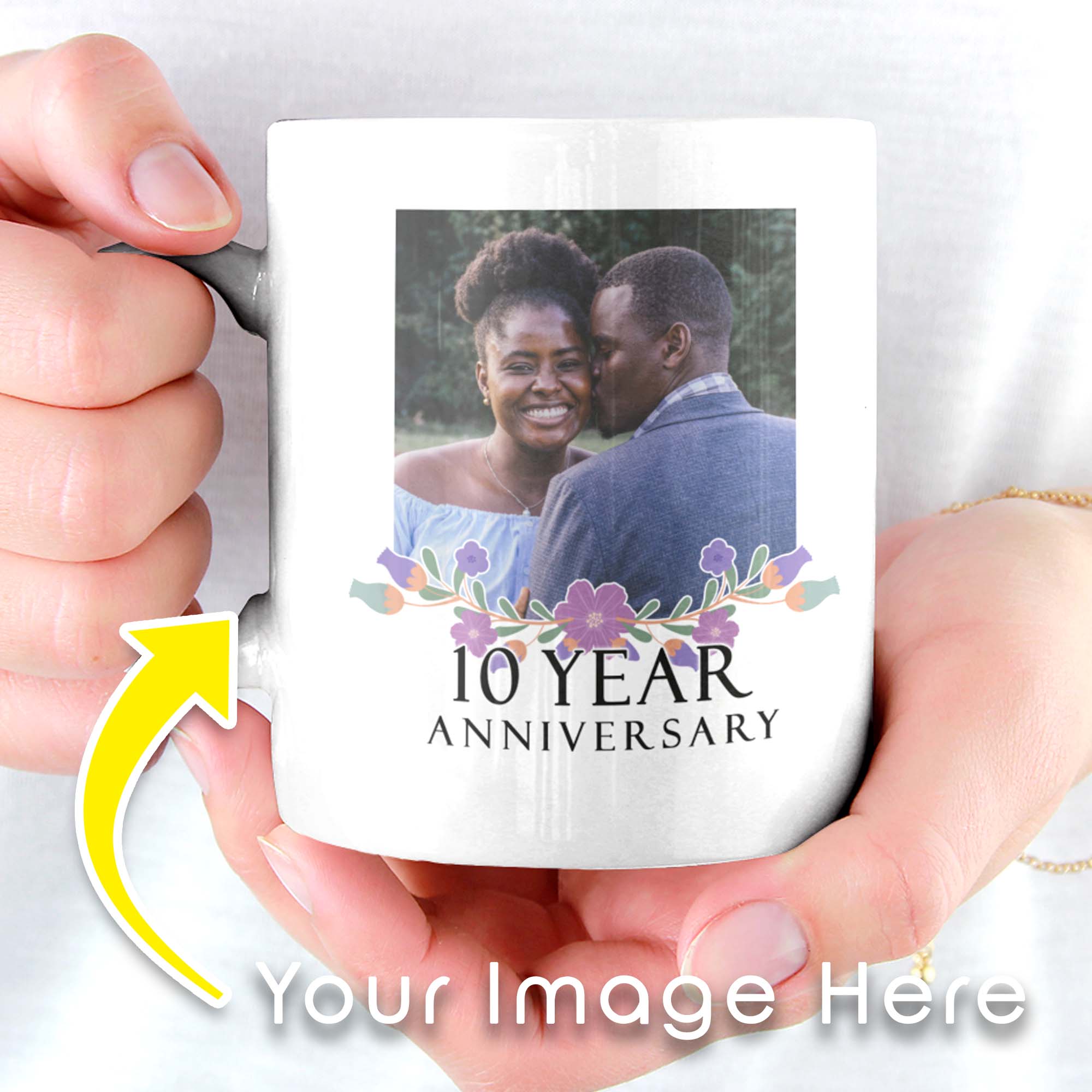 10 Year Anniversary Celebration Personalized Mug