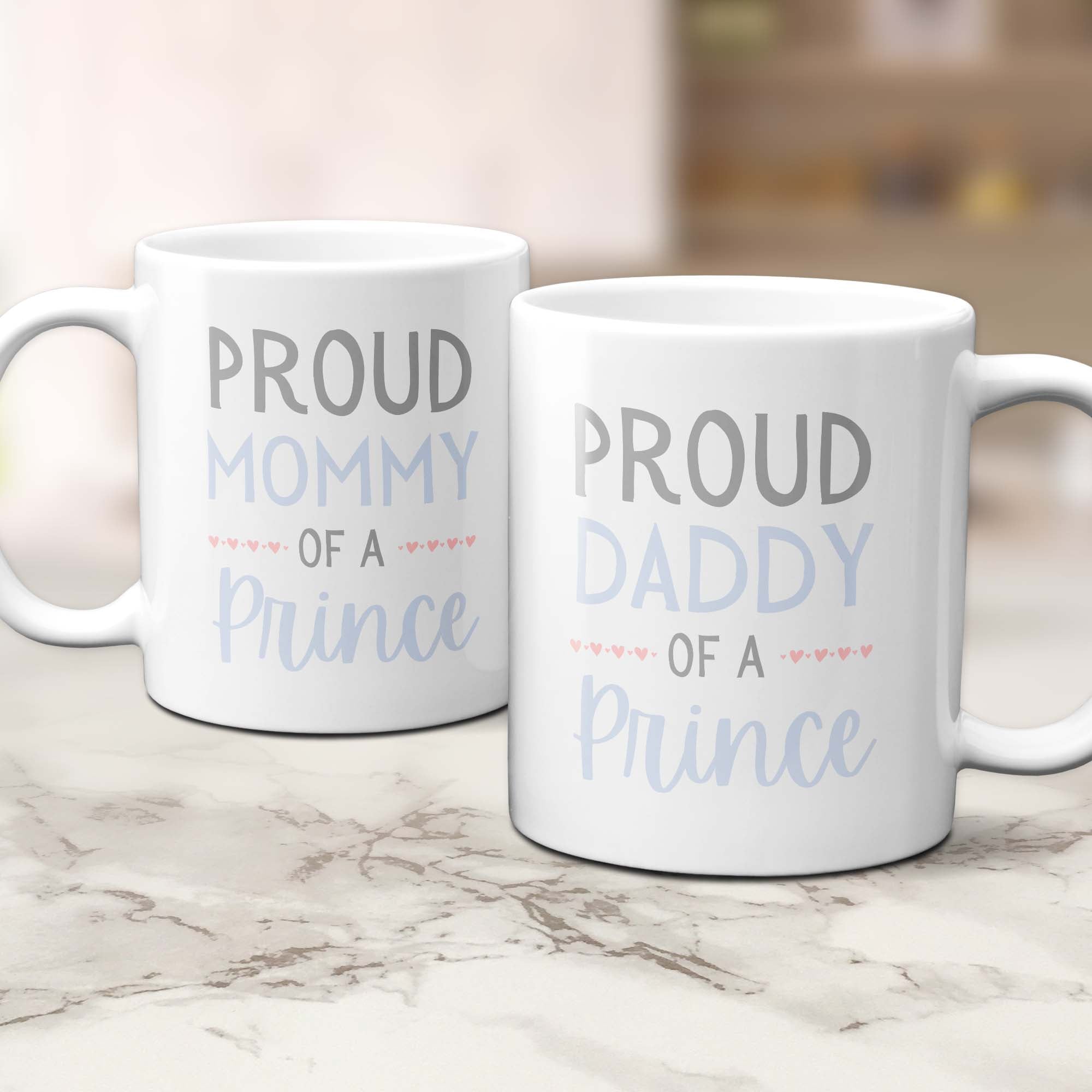Proud Parents of a Prince Mug Set Combo
