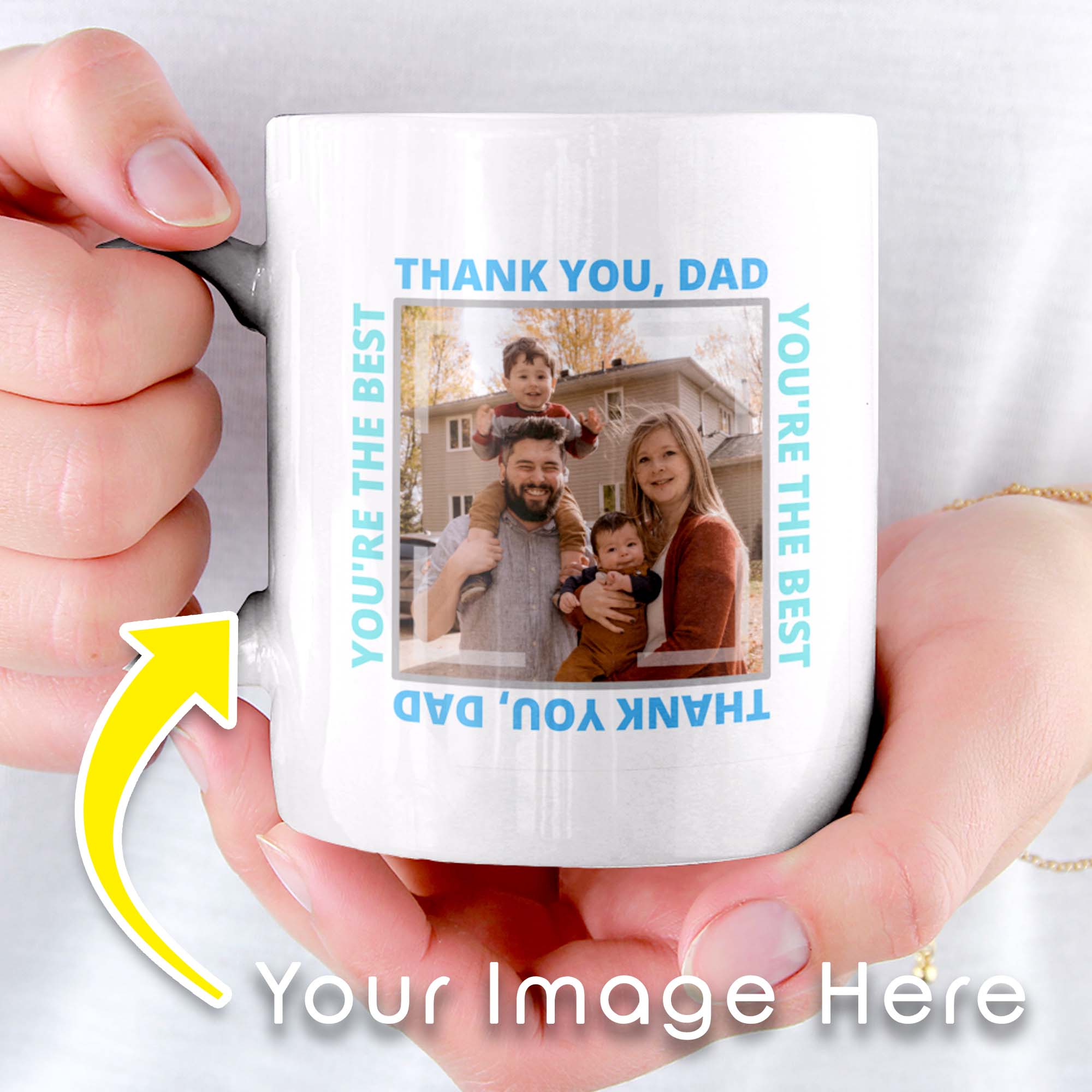 Thank You, Dad You're the Best Personalized Mug