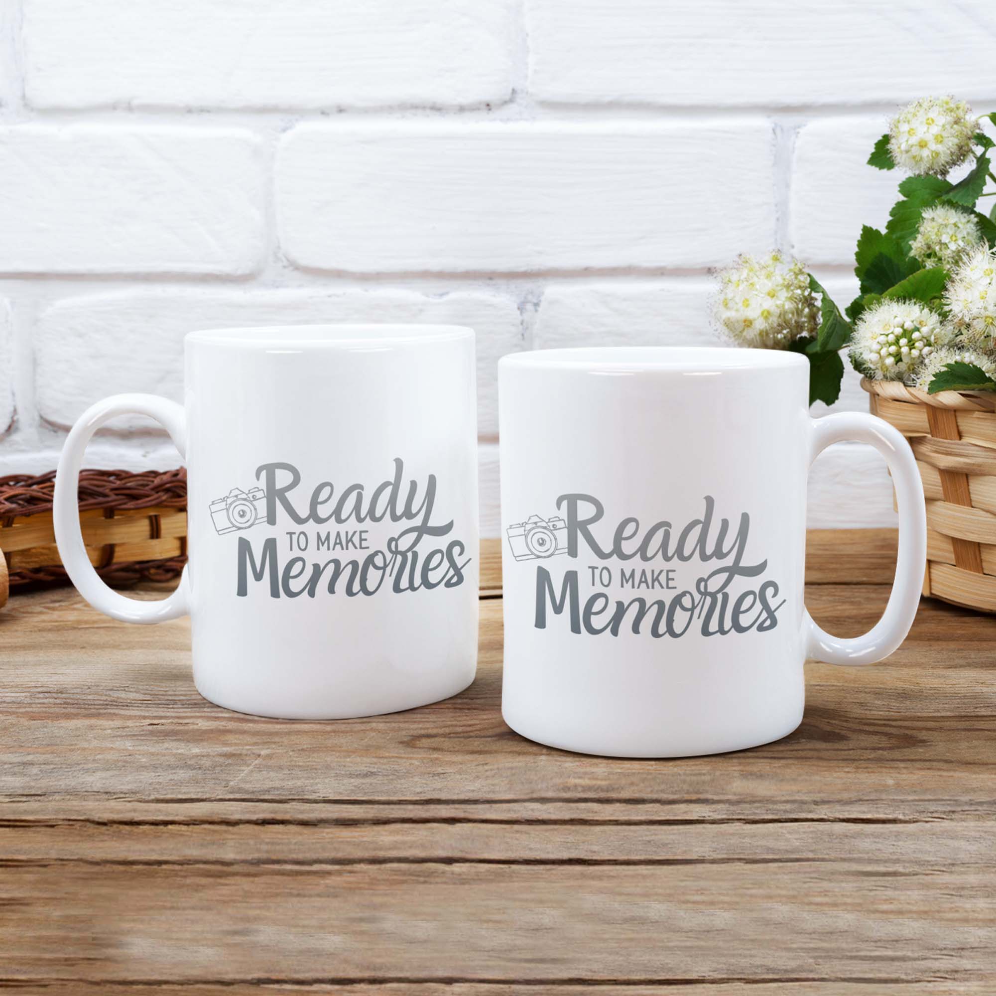 Ready to Make Memories Camera Matching Mug Set
