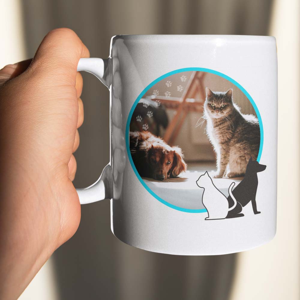 My Cat and Dog Personalized Mug
