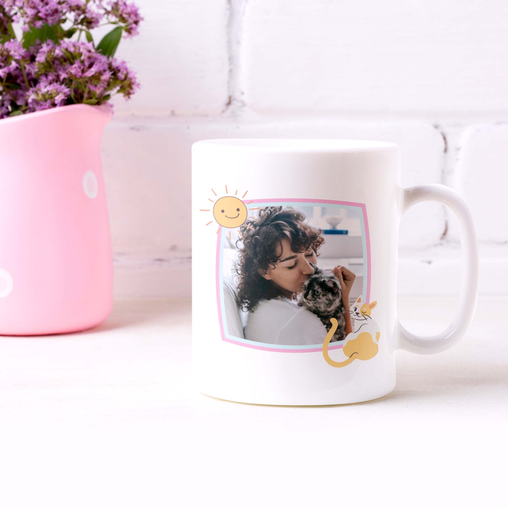 A Wonderful Day for a Cat Personalized Mug