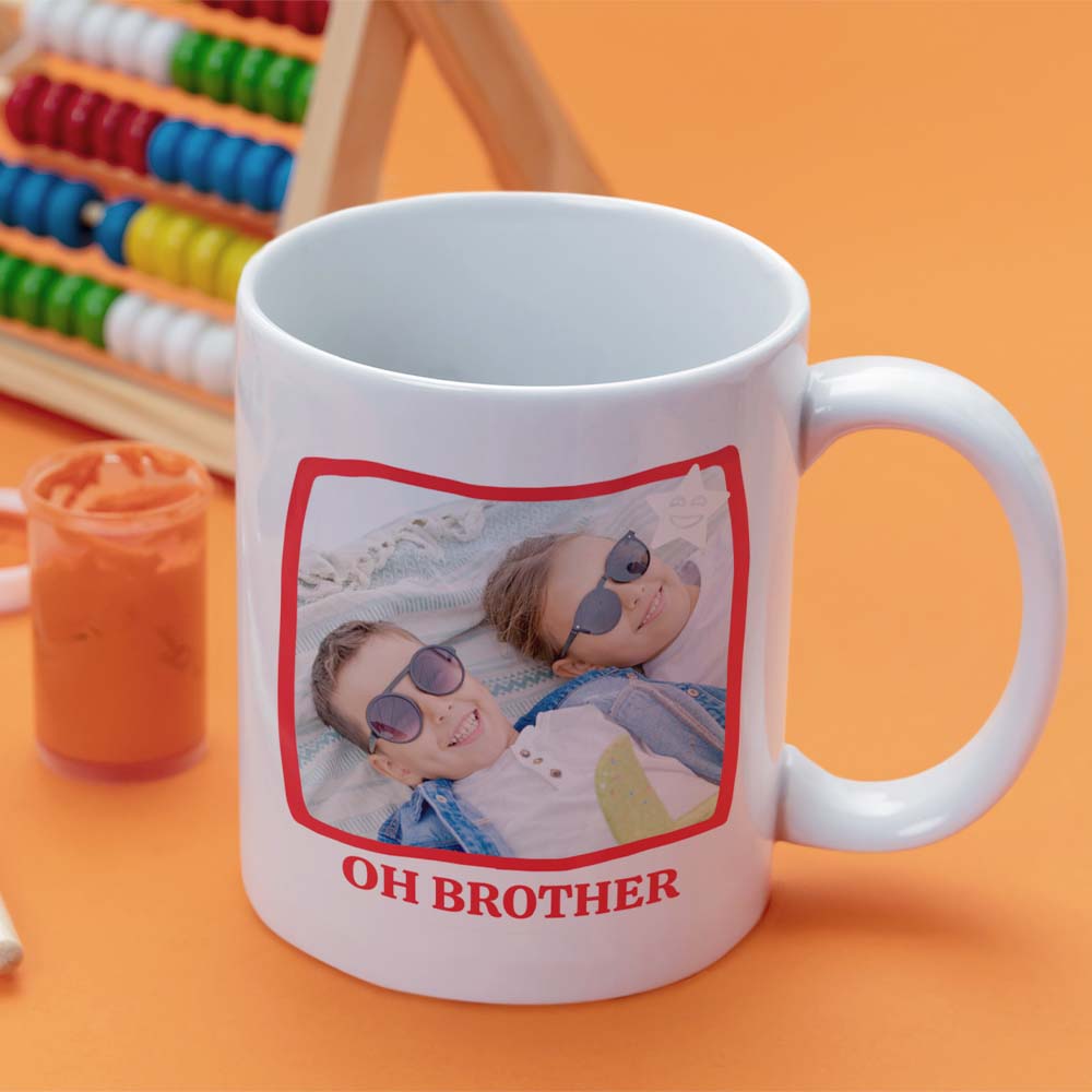 Oh Brother Rolling Eyes Laughing Star Personalized Mug