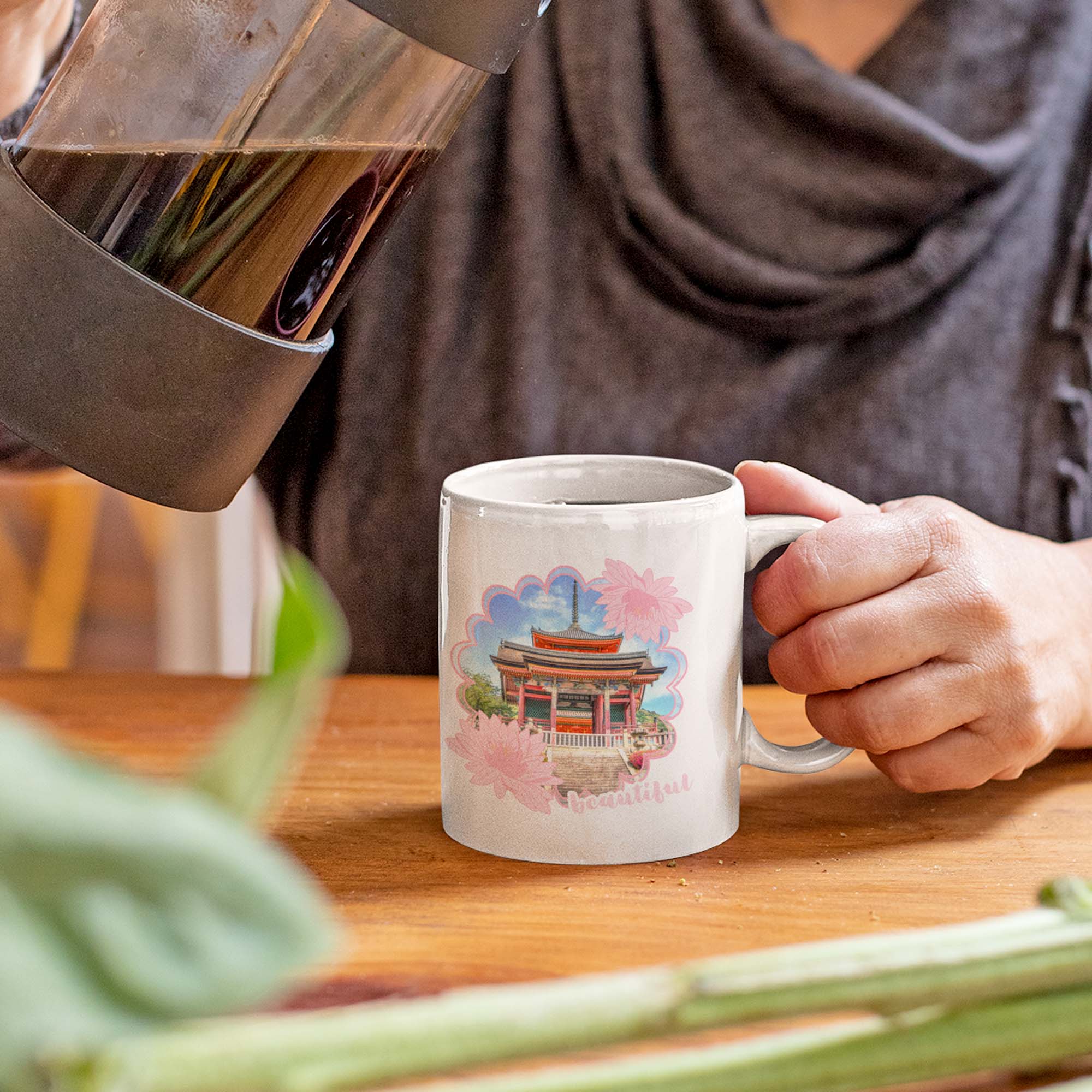 Beautiful Pink Lotus Personalized Mug