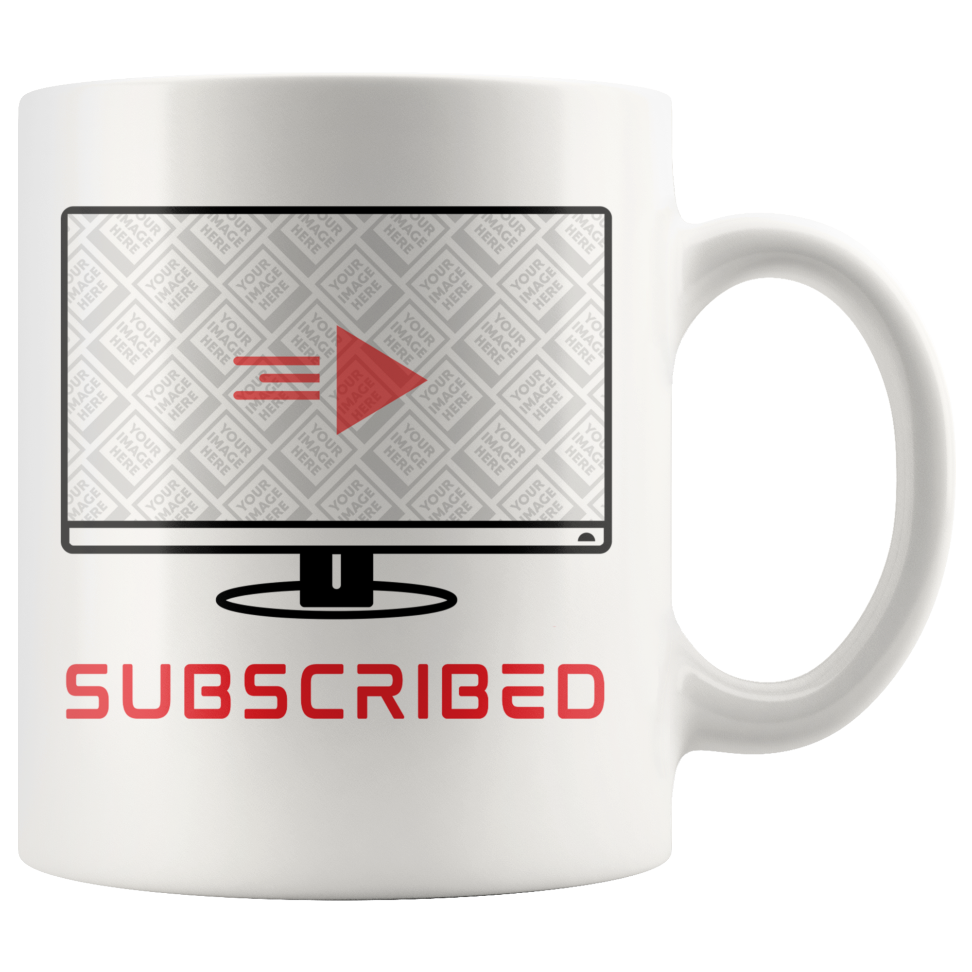 Subscribed YouTube Vlogger, Gamer, Streamer Personalized Mug