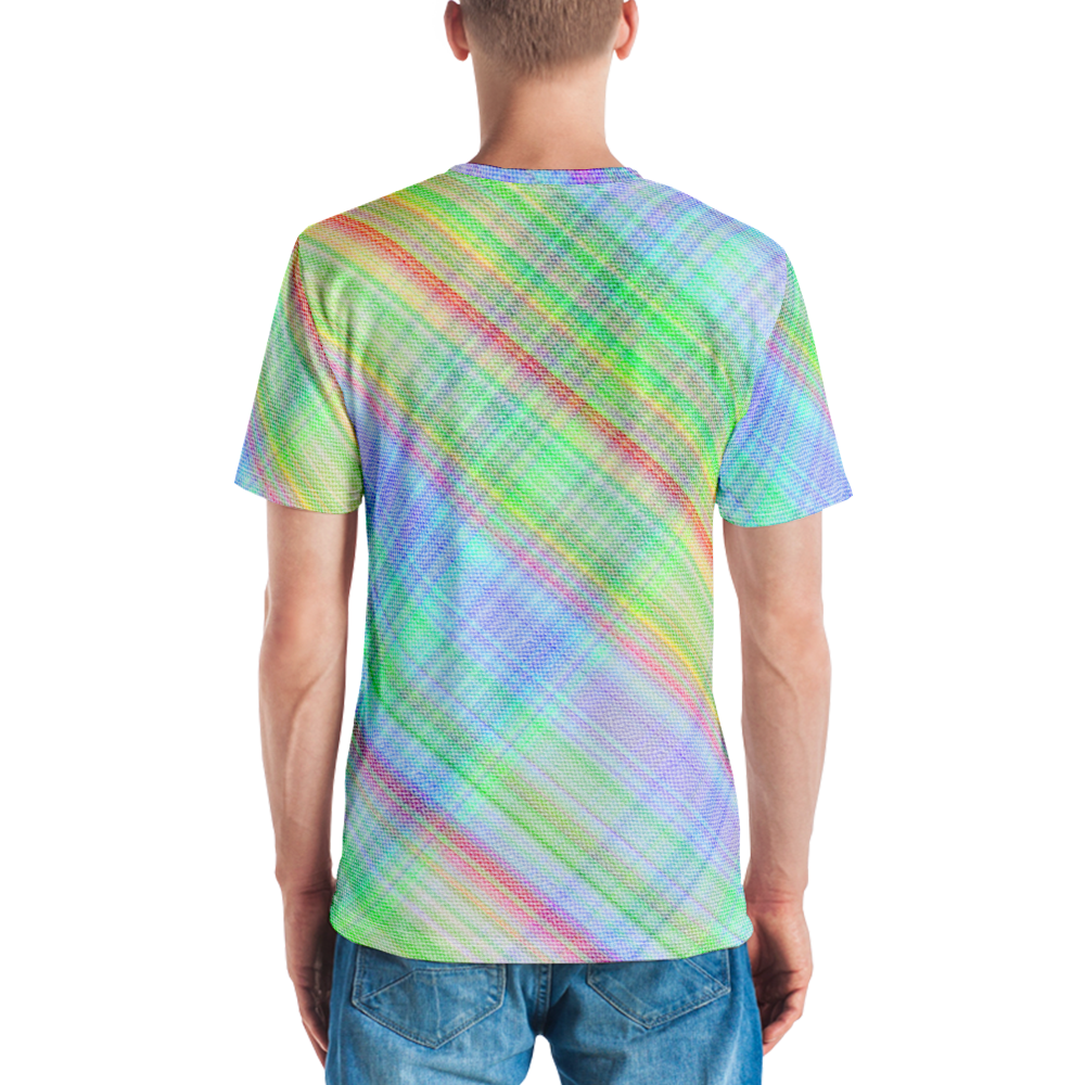 Bright Plaid Pet Bandana Collar & T-Shirt Set