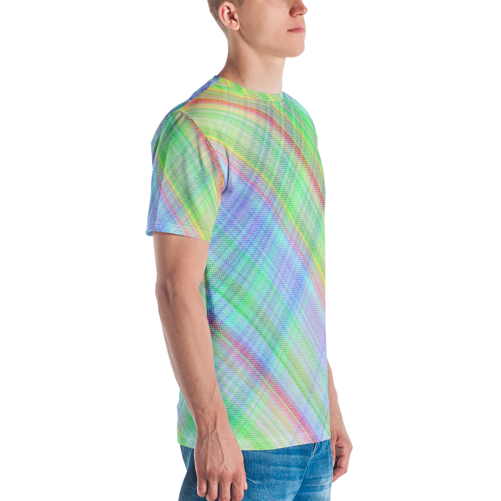 Bright Plaid Pet Bandana Collar & T-Shirt Set
