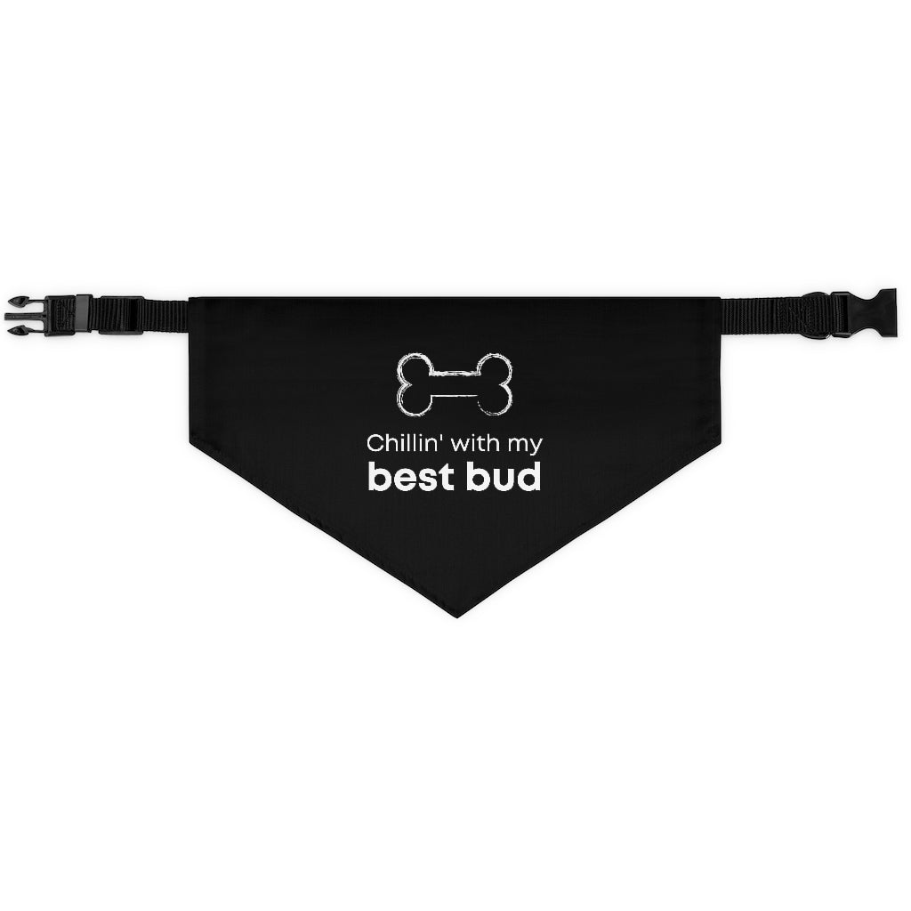 Chillin' With My Best Bud Pet Bandana Collar & T-Shirt Set