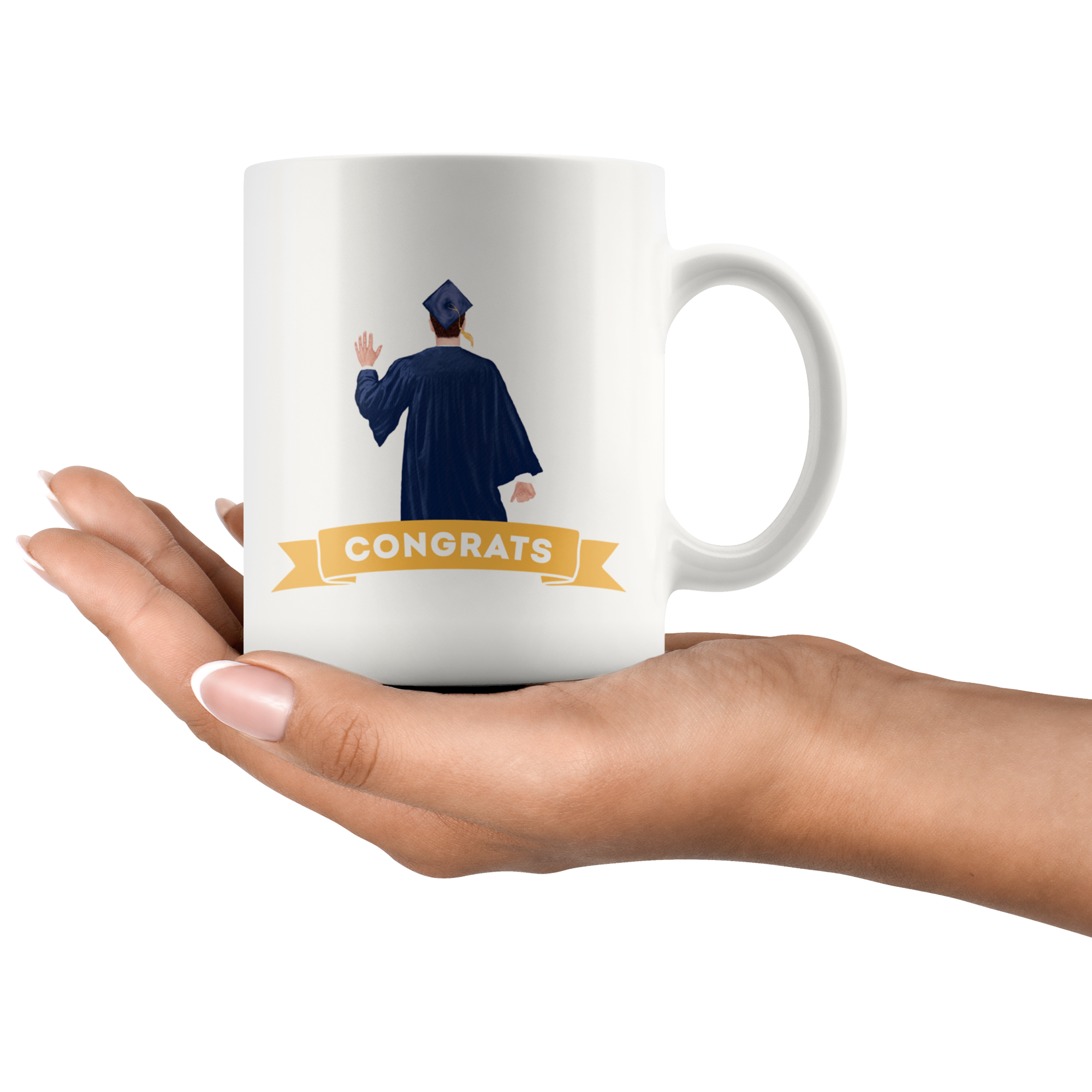 Congrats Graduate Watercolor Mug Set
