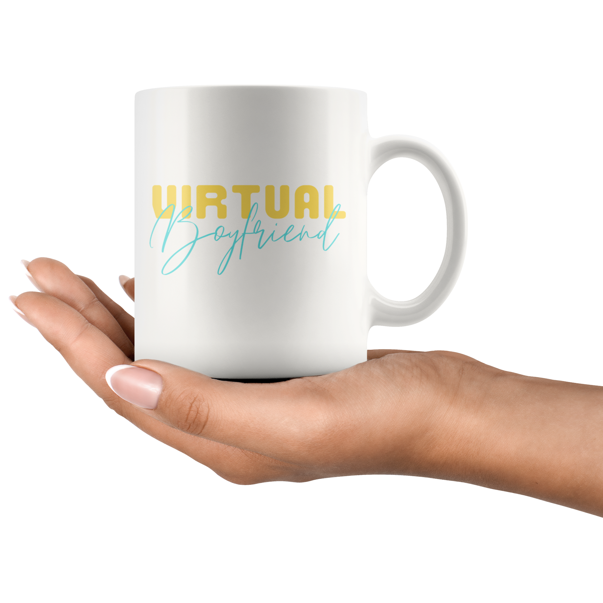 Virtual Boyfriend Virtual Girlfriend Long Distance Mug Set