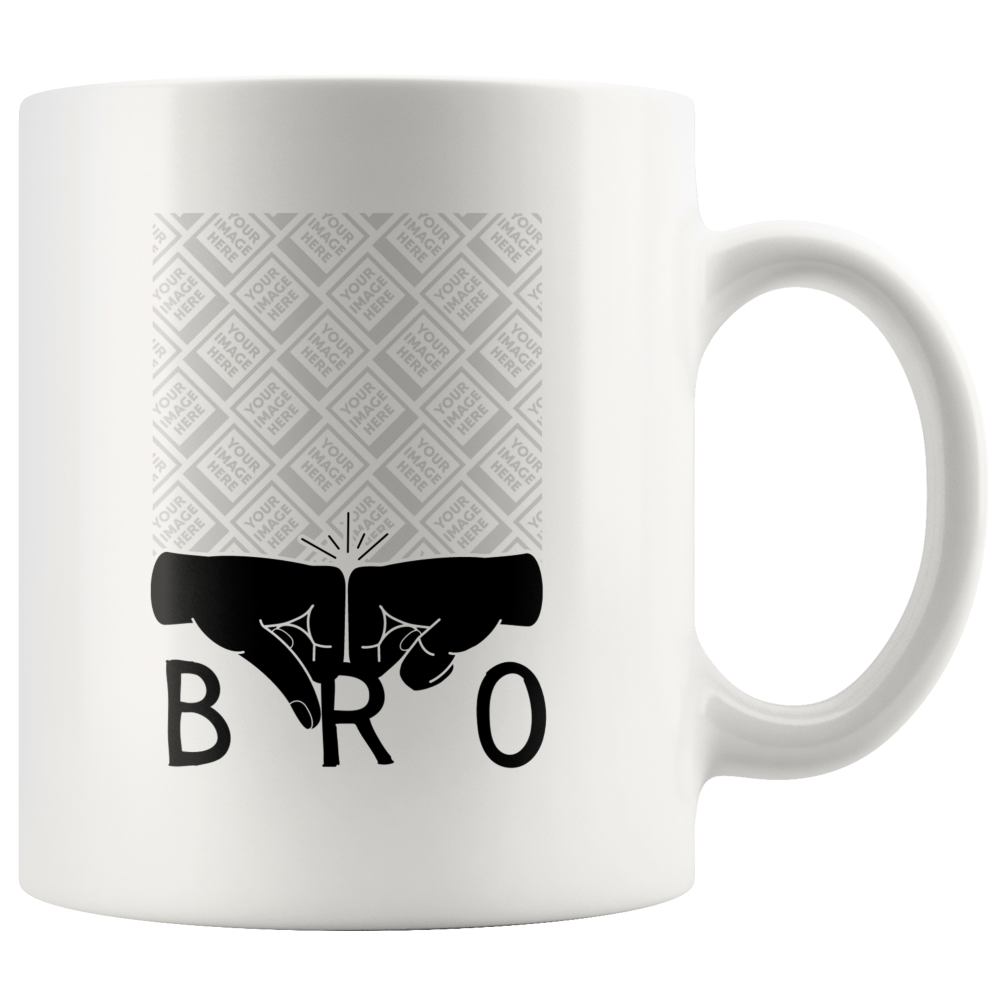 Bro Fist Bump Personalized Mug