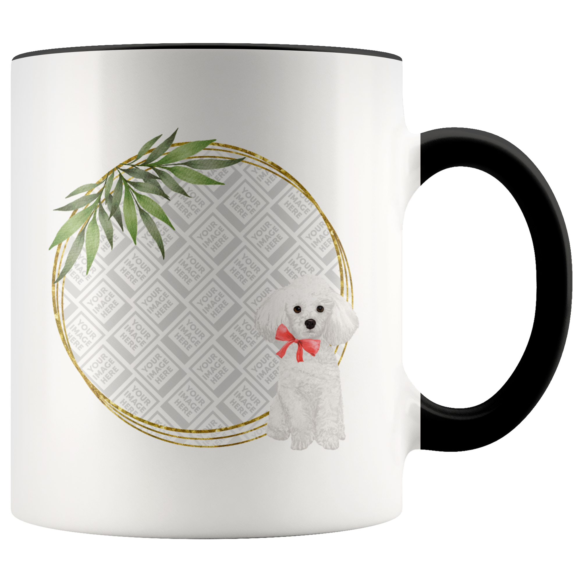 Lovely Puppy Framed Personalized Mug
