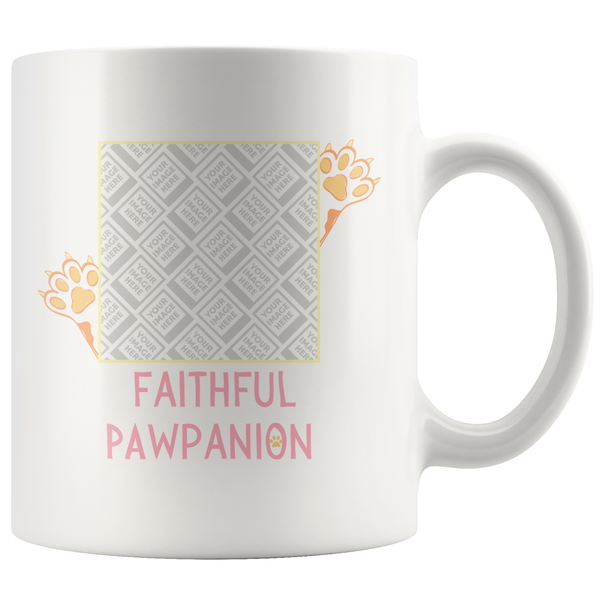 Faithful Pawpanion Personalized Mug
