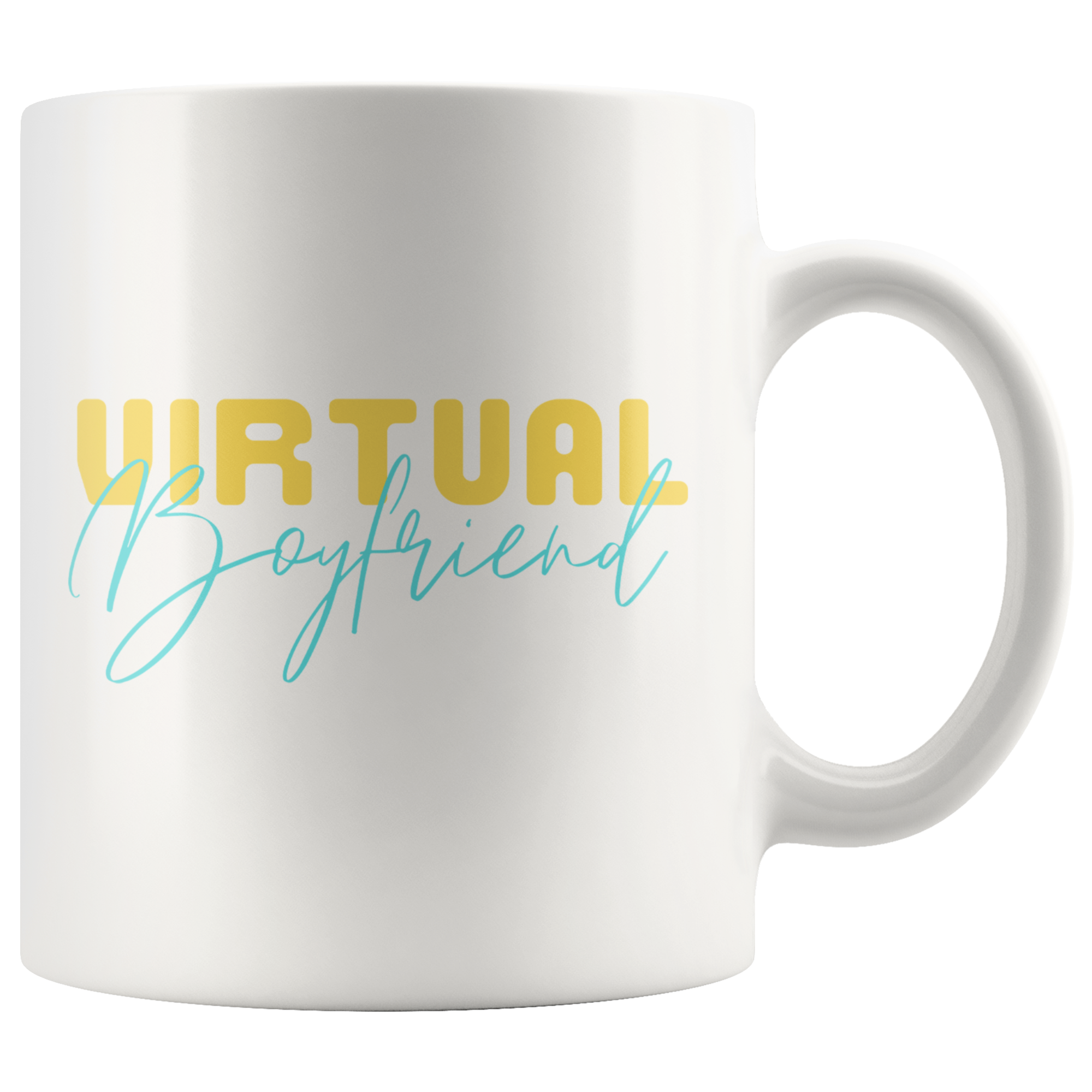Virtual Boyfriend Virtual Girlfriend Long Distance Mug Set