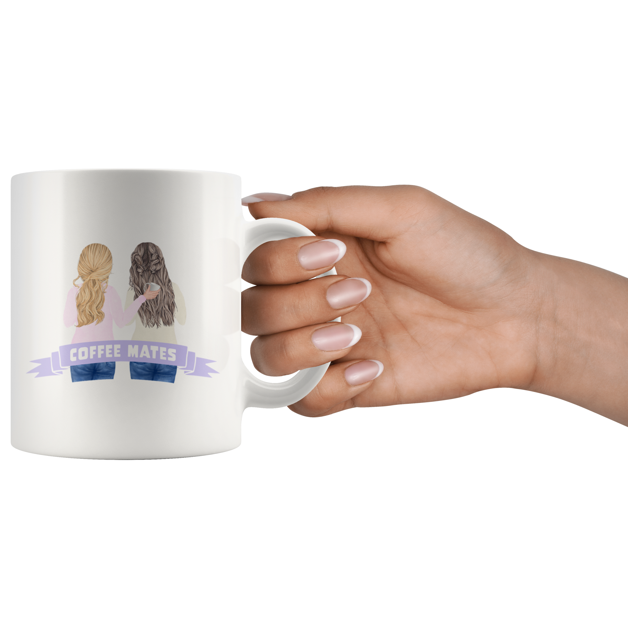 Coffee Mates Beautiful Watercolor Mug Set