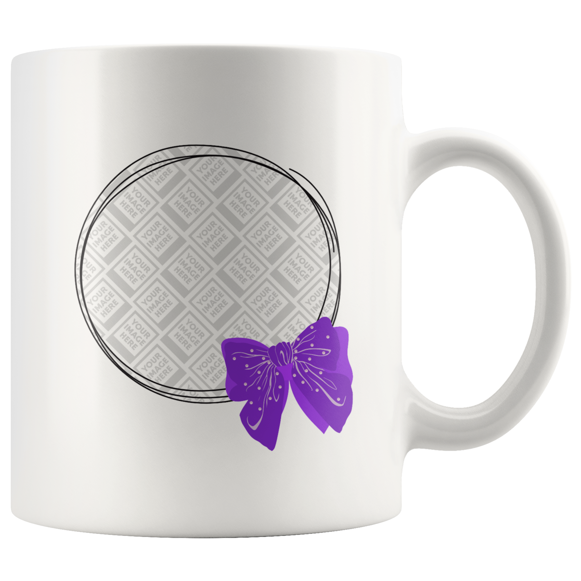 Fluffy Ribbon Personalized Mug