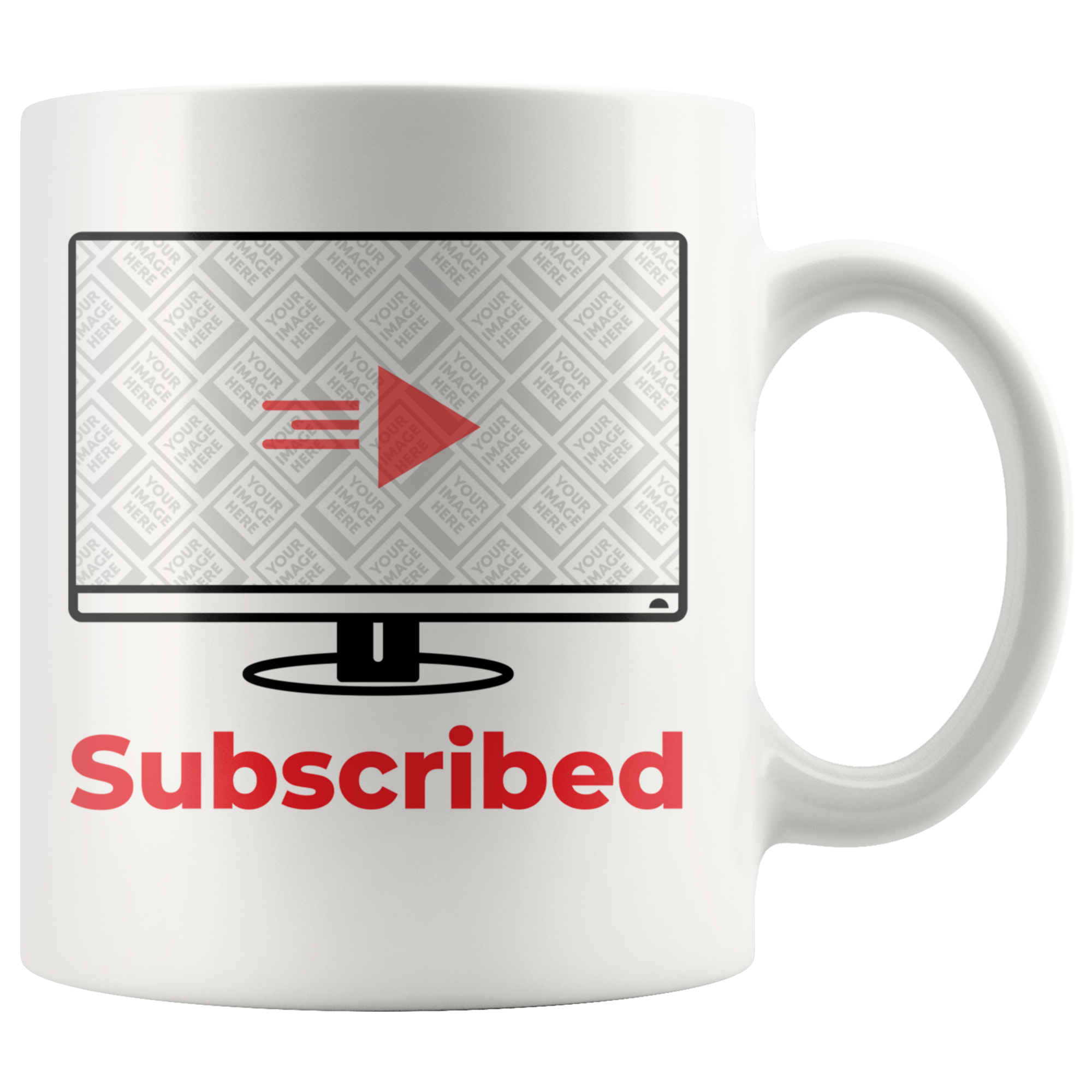 Subscribed YouTube Vlogger, Gamer, Streamer Personalized Mug