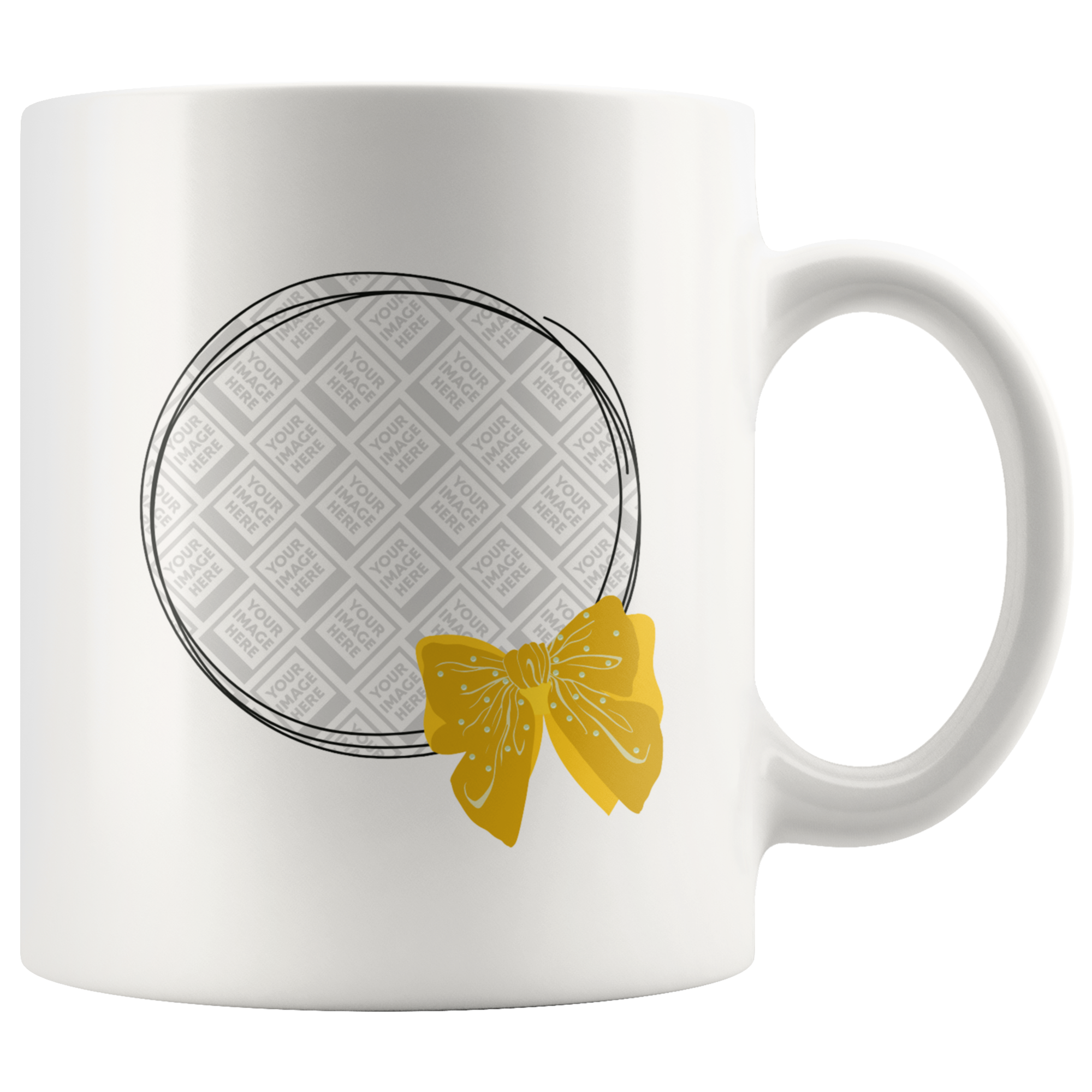 Fluffy Ribbon Personalized Mug