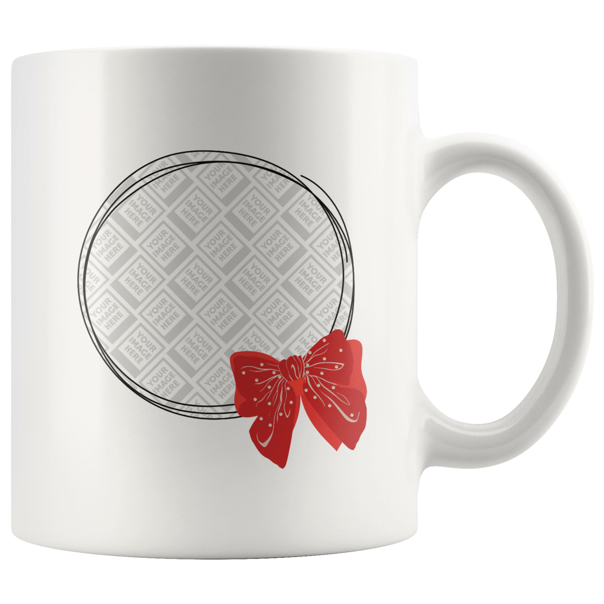 Fluffy Ribbon Personalized Mug