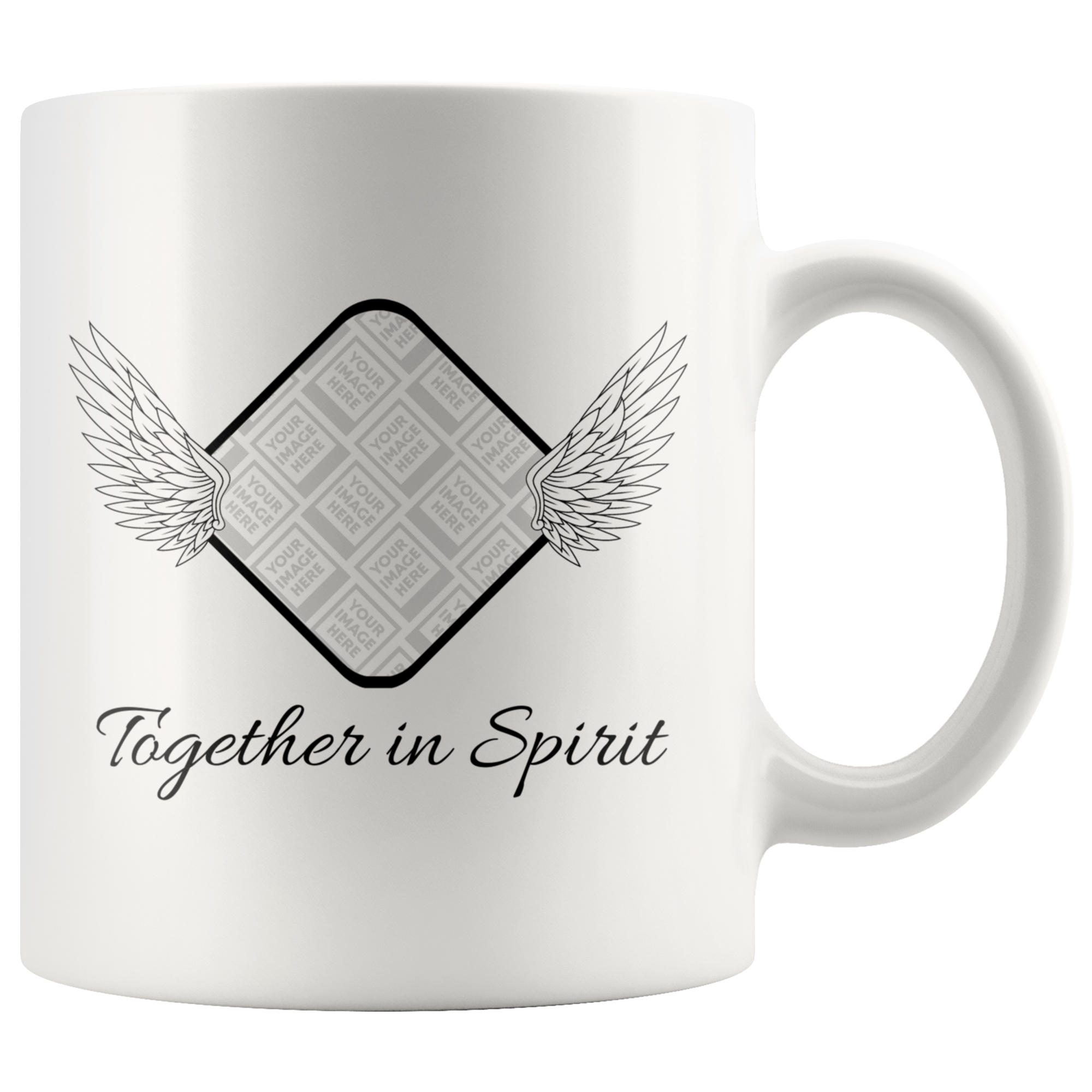 Together In Spirit Memorial Personalized Mug