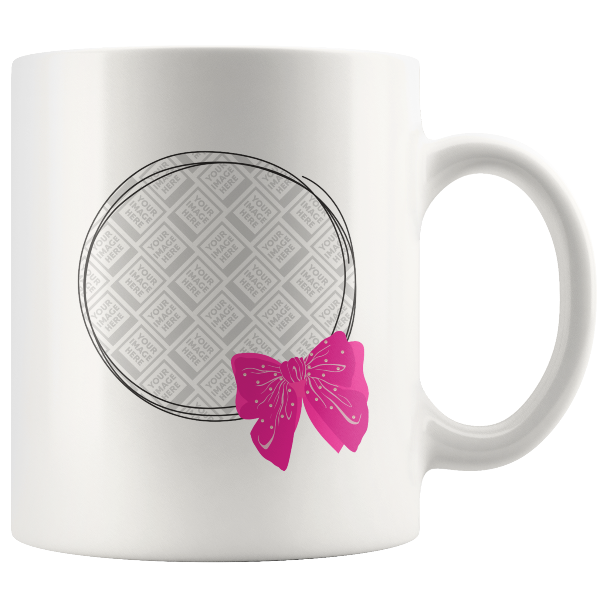 Fluffy Ribbon Personalized Mug