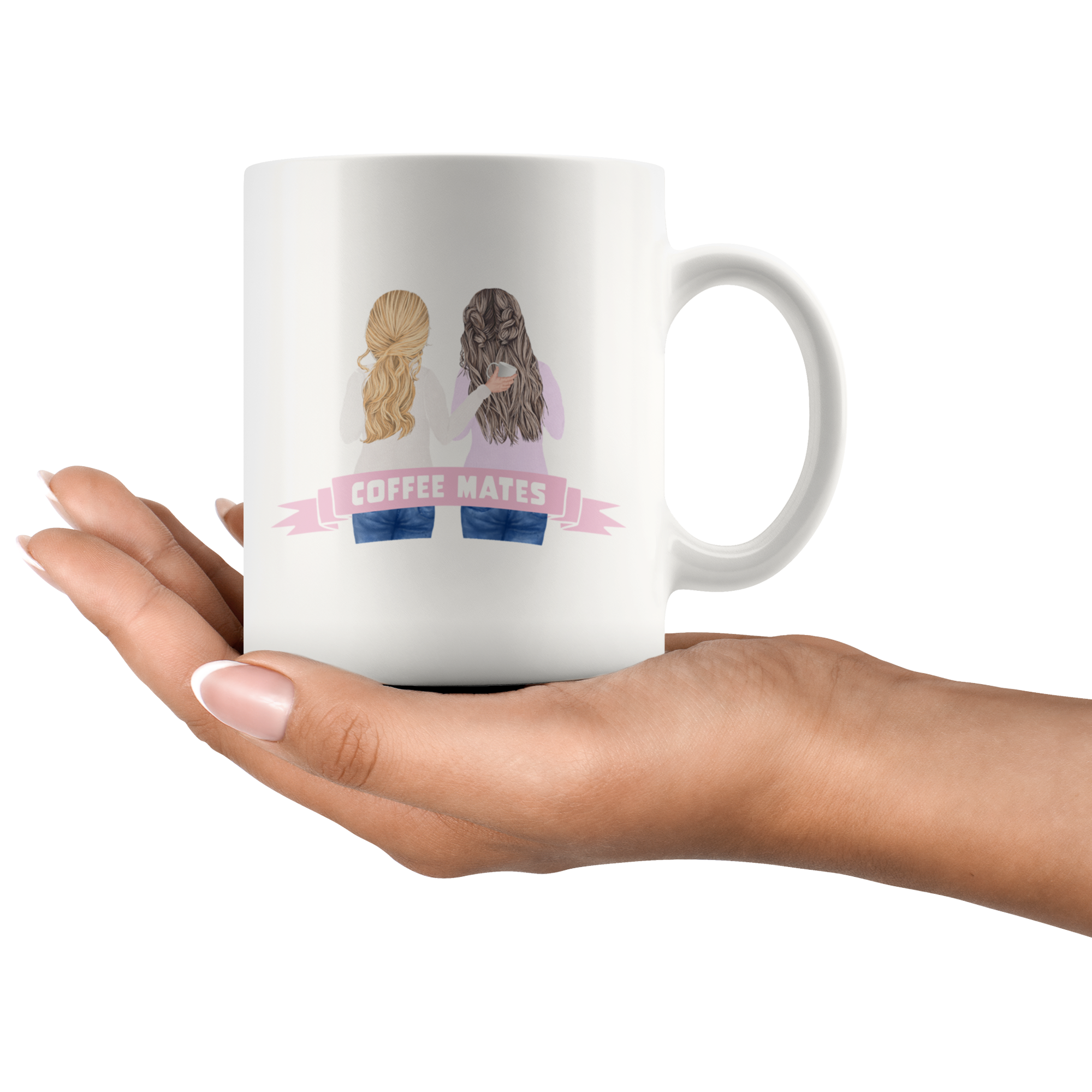 Coffee Mates Beautiful Watercolor Mug Set