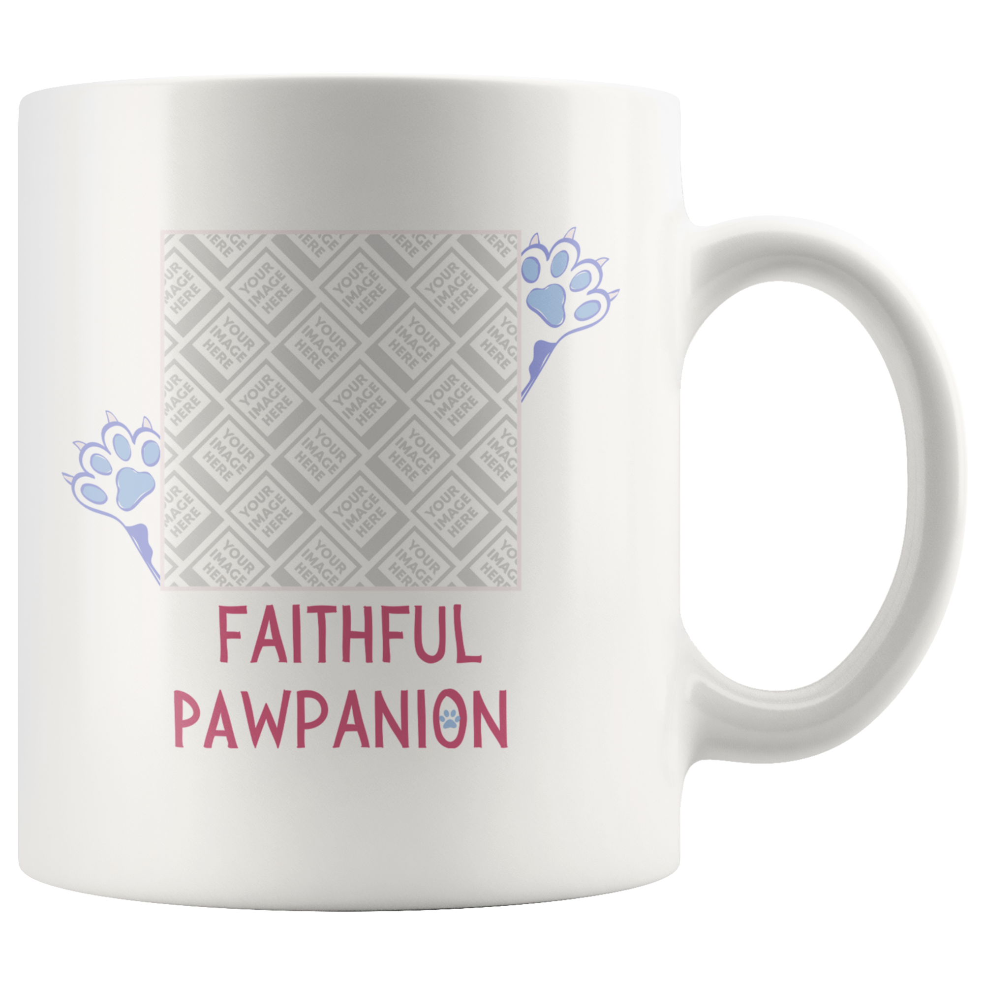 Faithful Pawpanion Personalized Mug