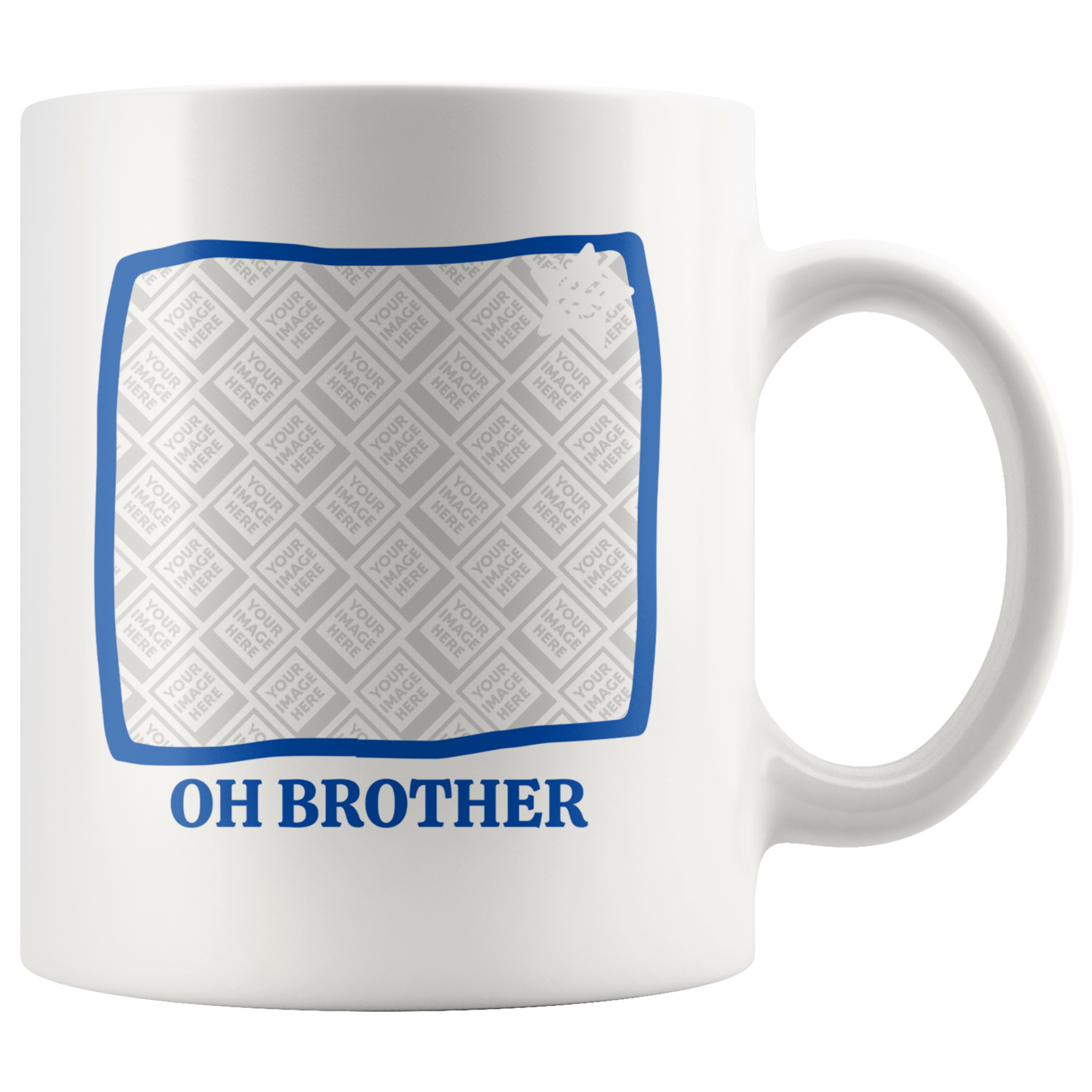 Oh Brother Rolling Eyes Laughing Star Personalized Mug