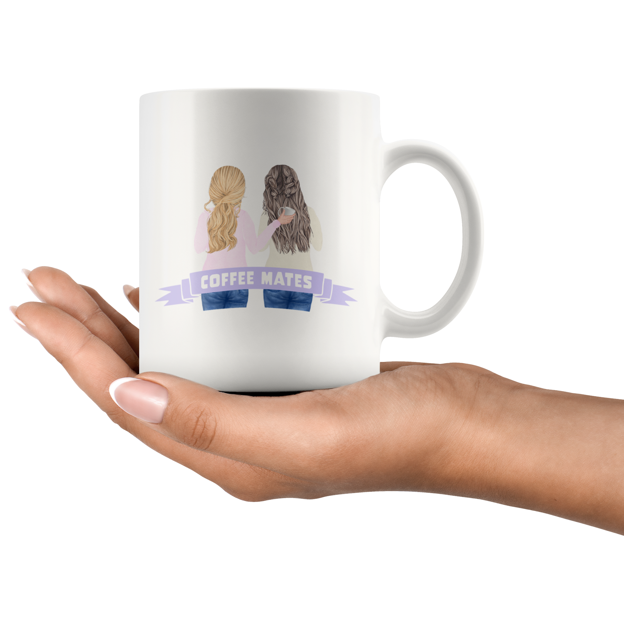 Coffee Mates Beautiful Watercolor Mug Set