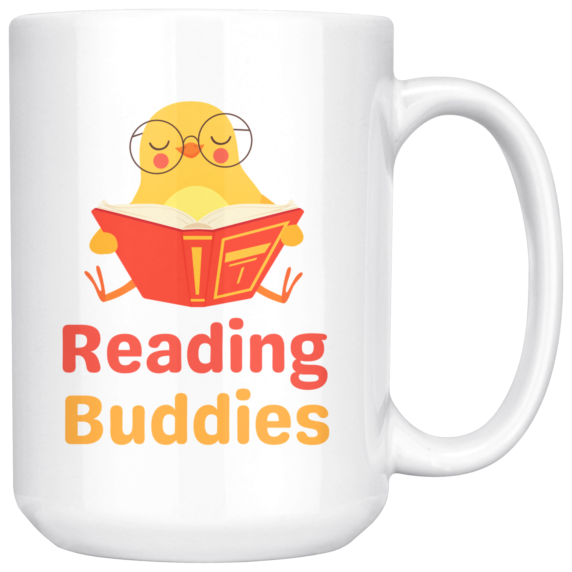 Reading Buddies Cute Bird Mug Set