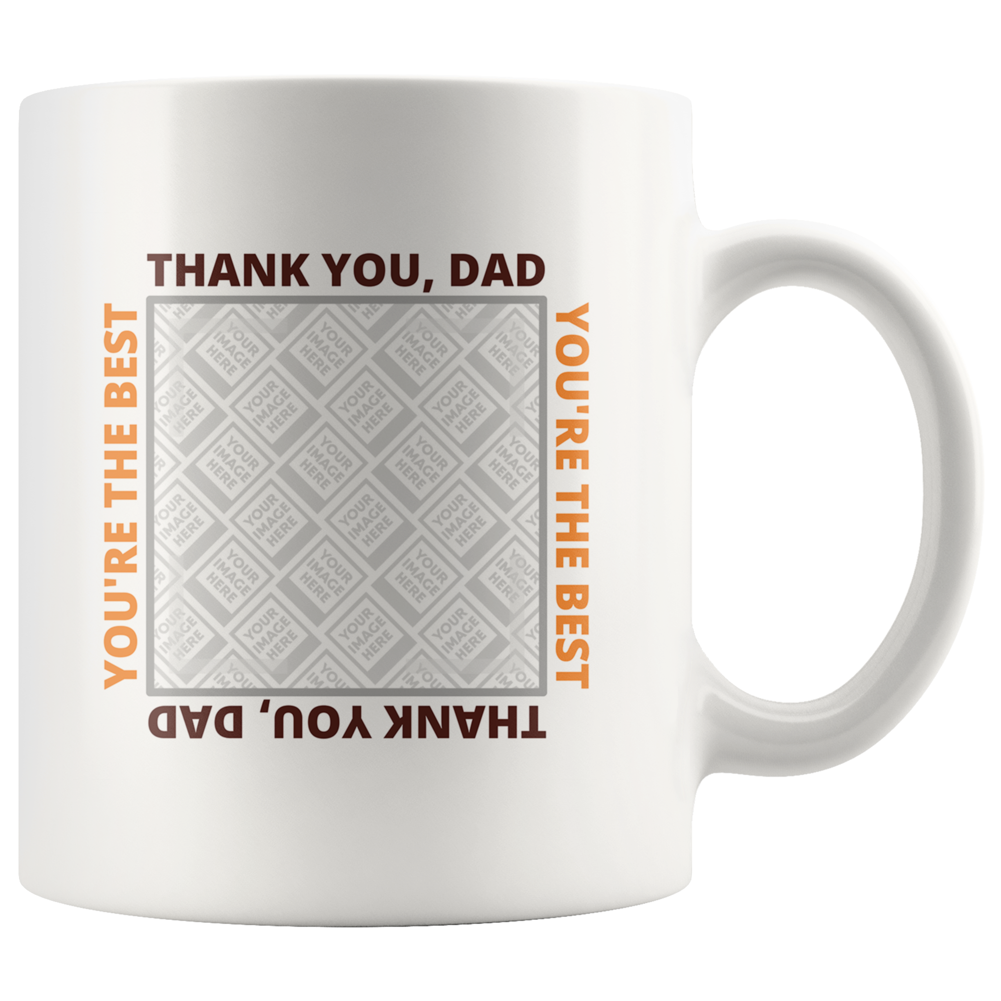 Thank You, Dad You're the Best Personalized Mug