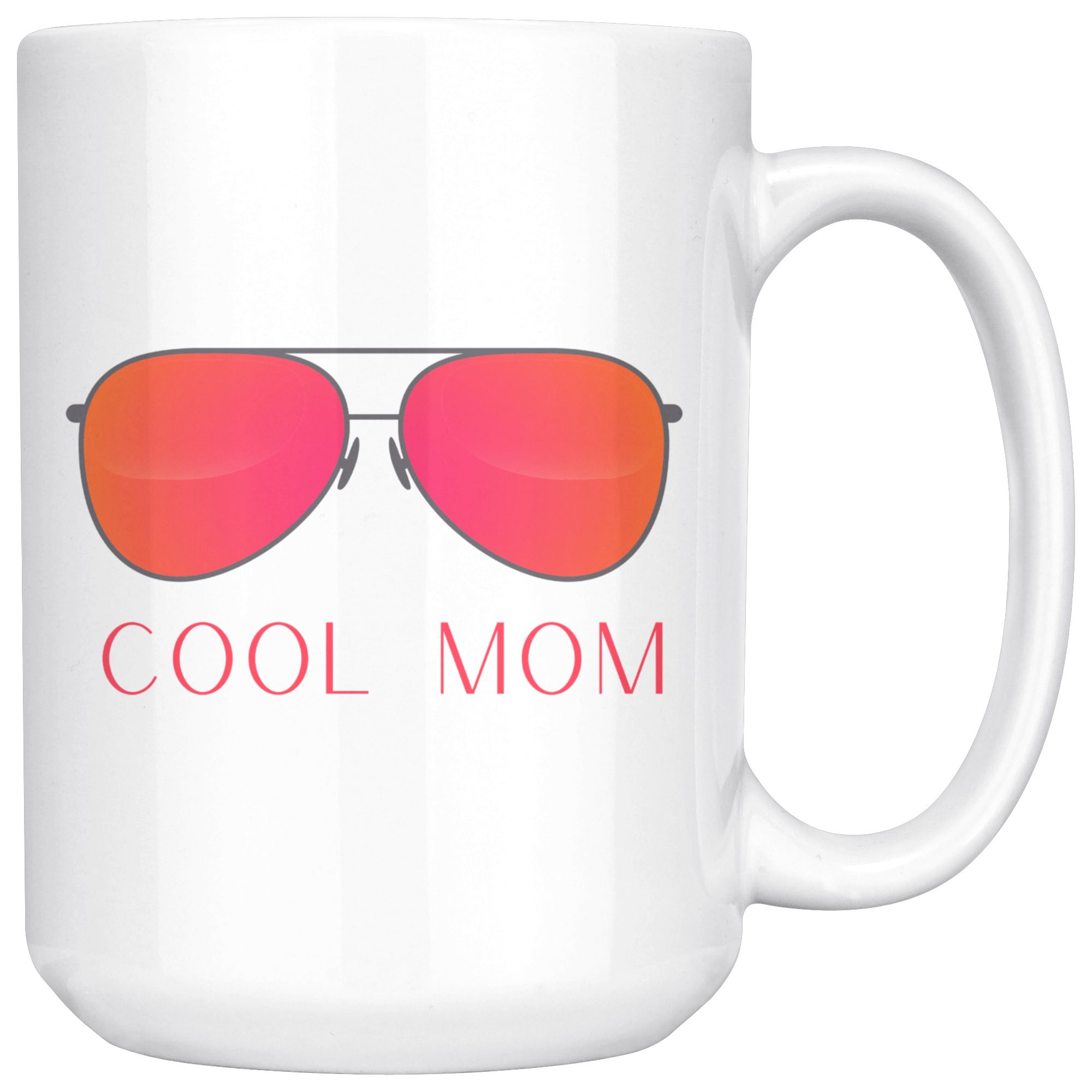 Cool Mom Cool Kid Retro Sunglasses 11oz+15oz Mug Set