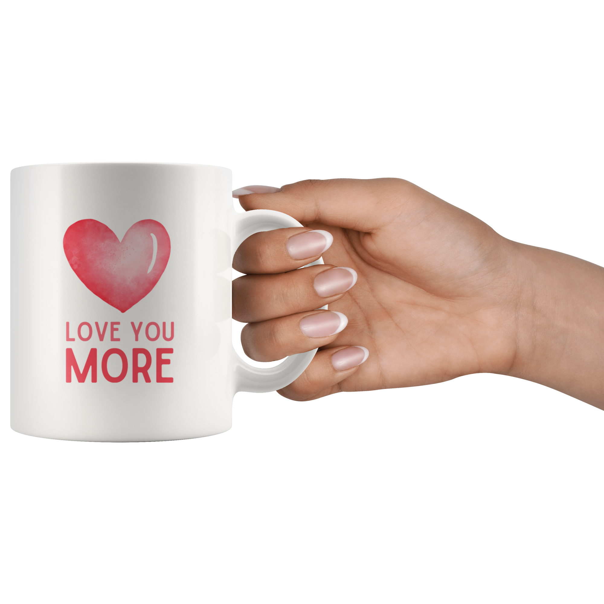 Love You Most, Love You More Heart Mug Set
