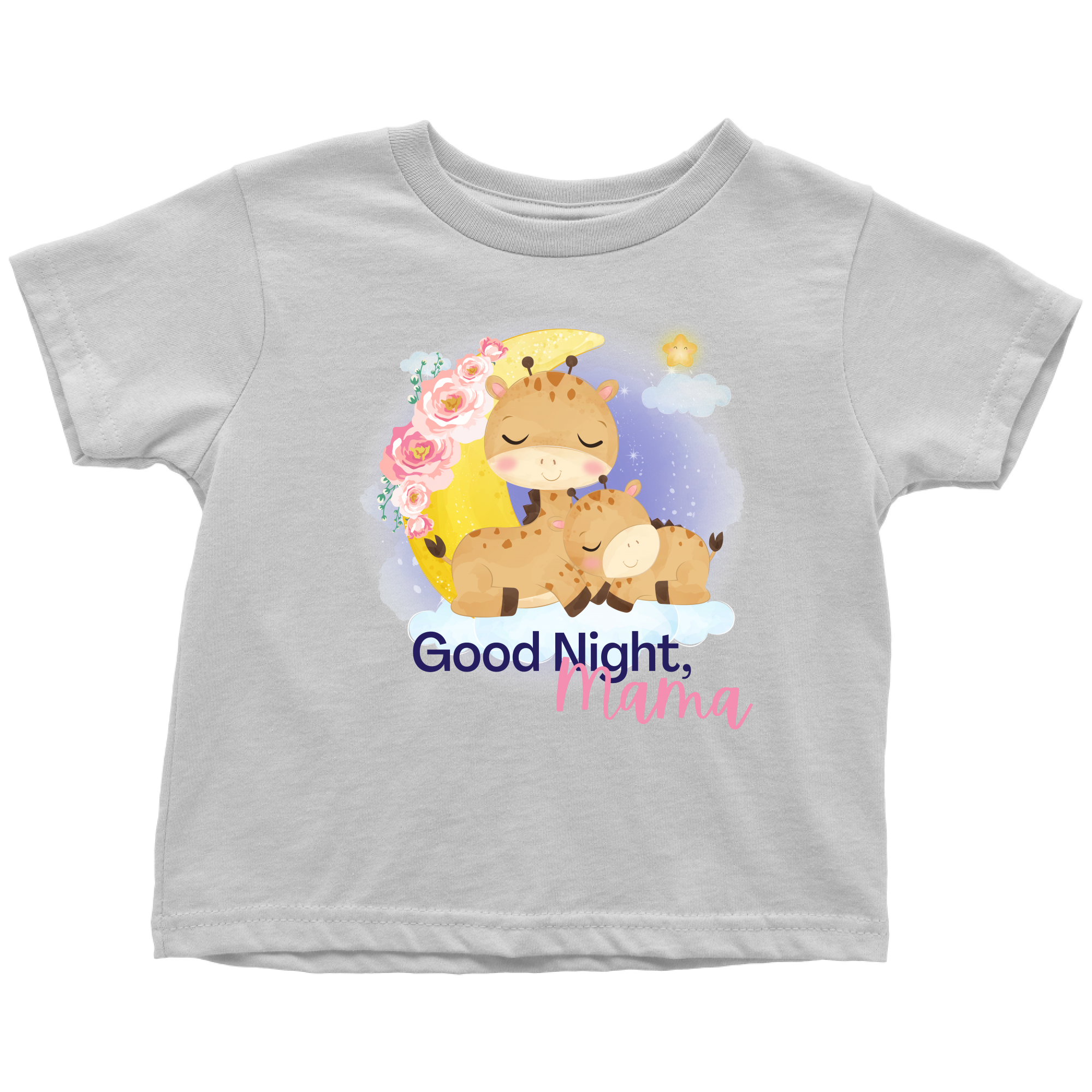 Good Night, Mama Good Night My Love Cute Giraffe Pajama Shirts