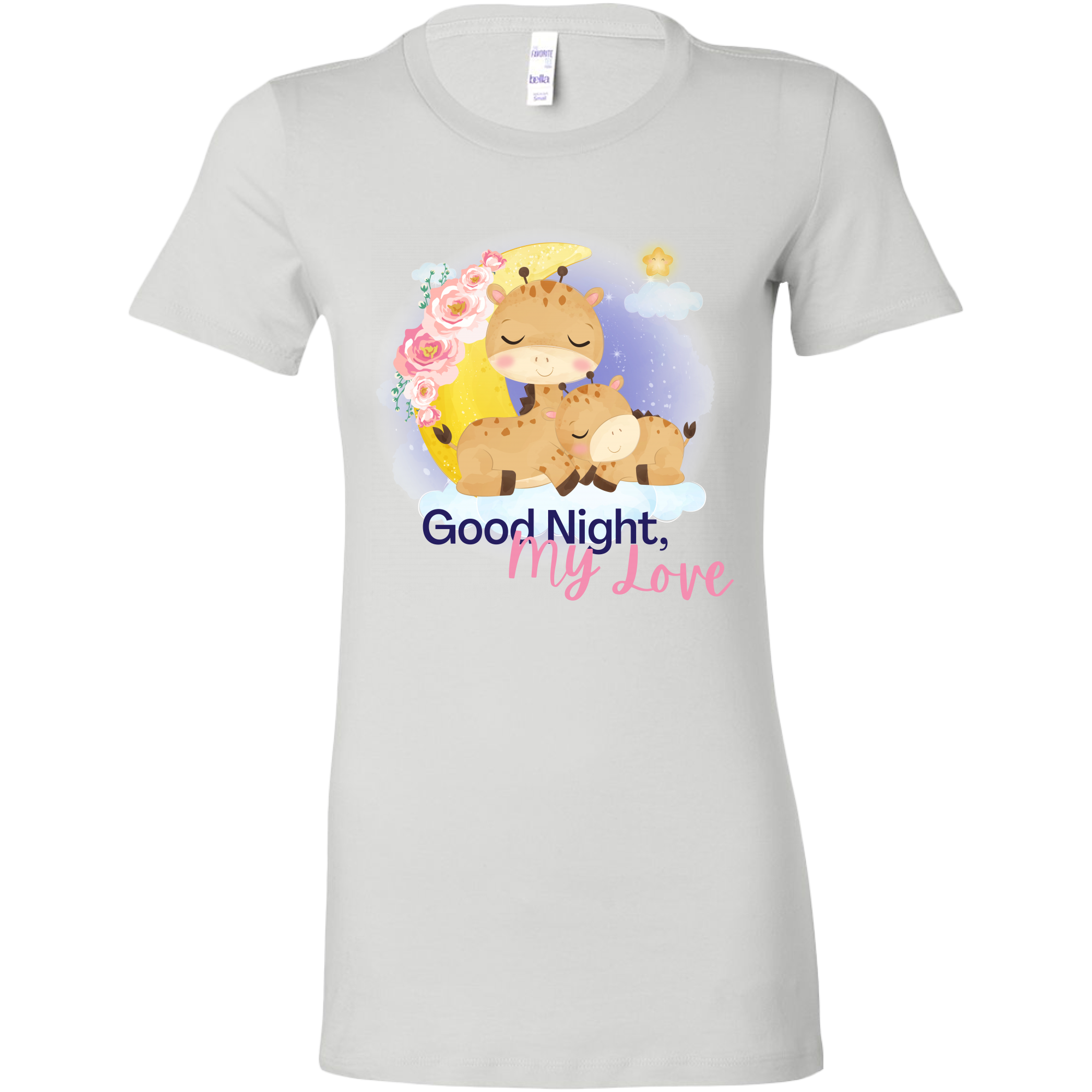 Good Night, Mama Good Night My Love Cute Giraffe Pajama Shirts