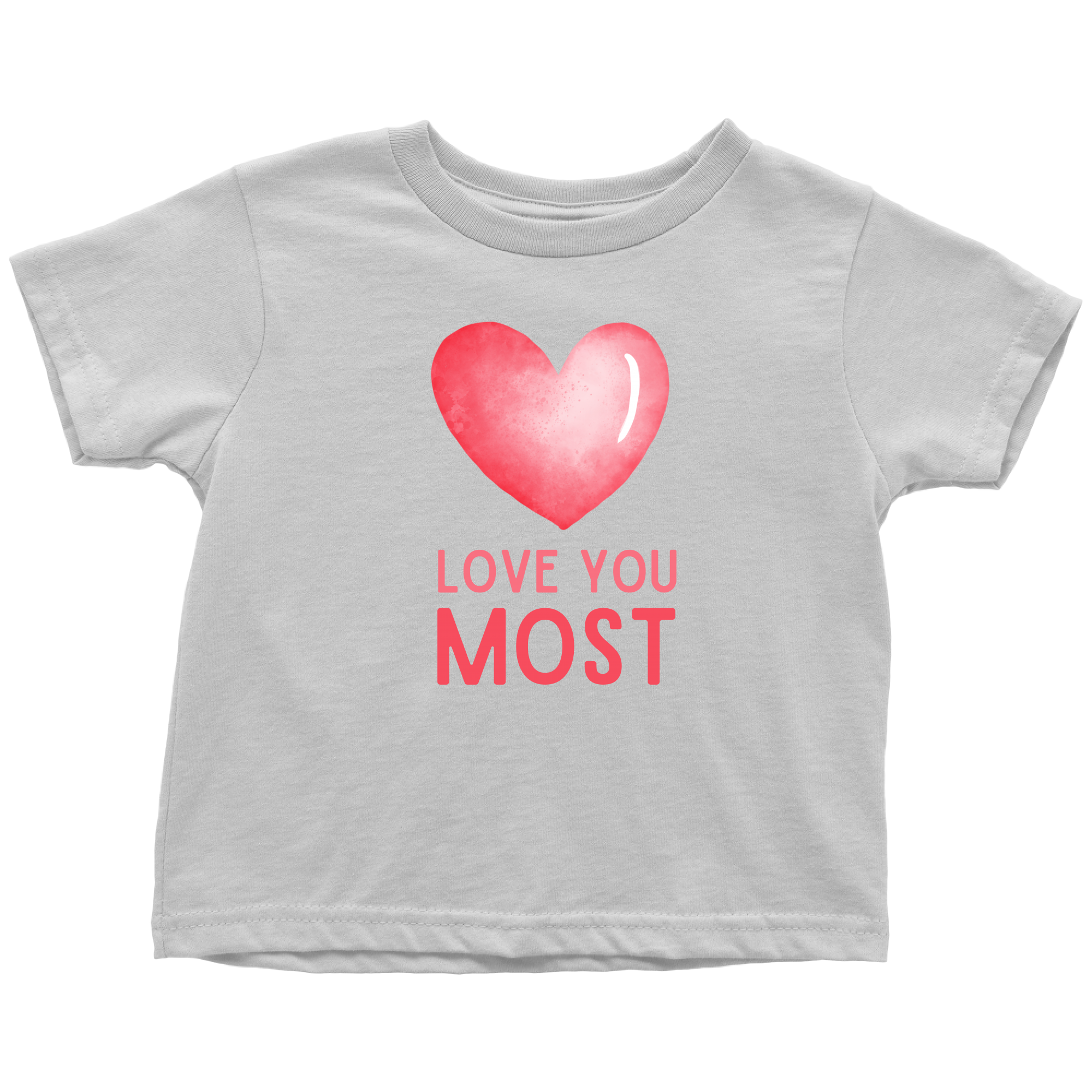 Love You Most, Love You More Heart Mommy and Me Shirt Set