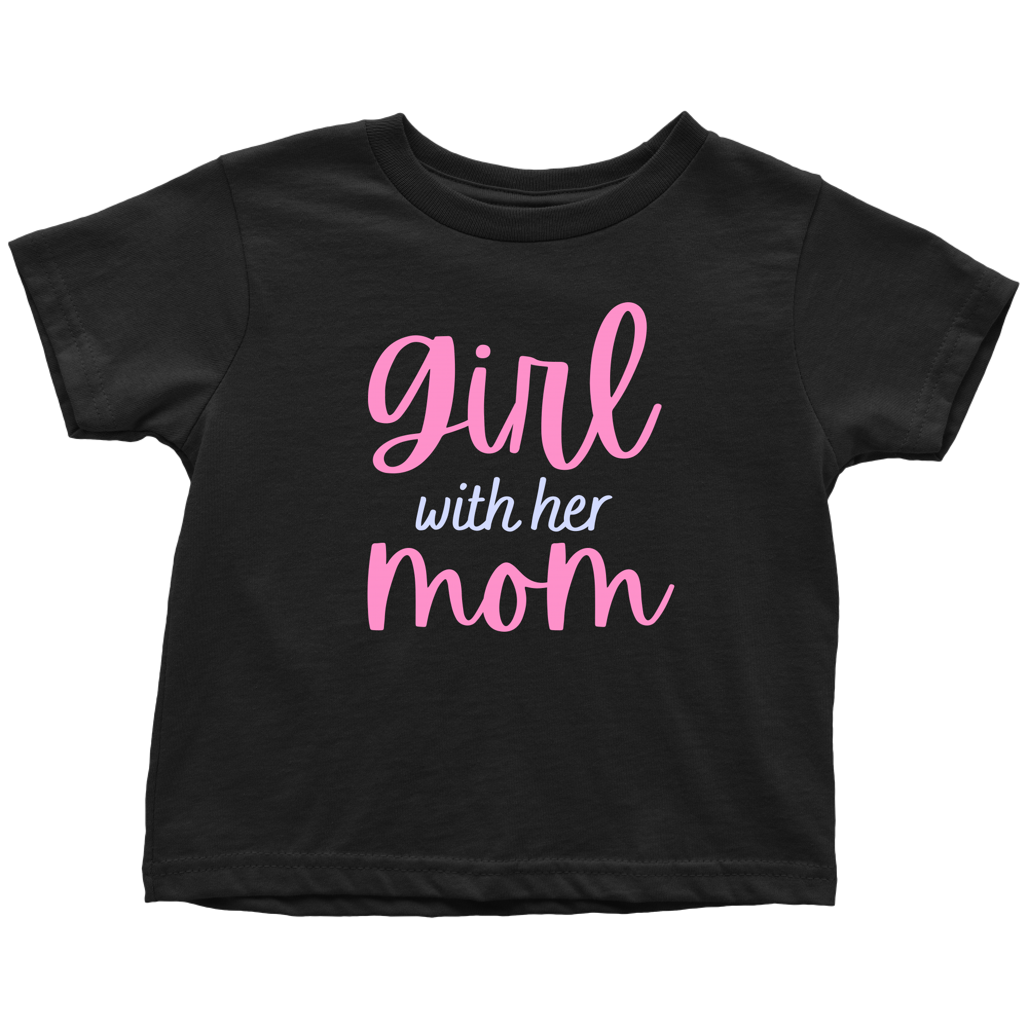 Mommy & Me Cursive Ribbon Shirt Set Combo