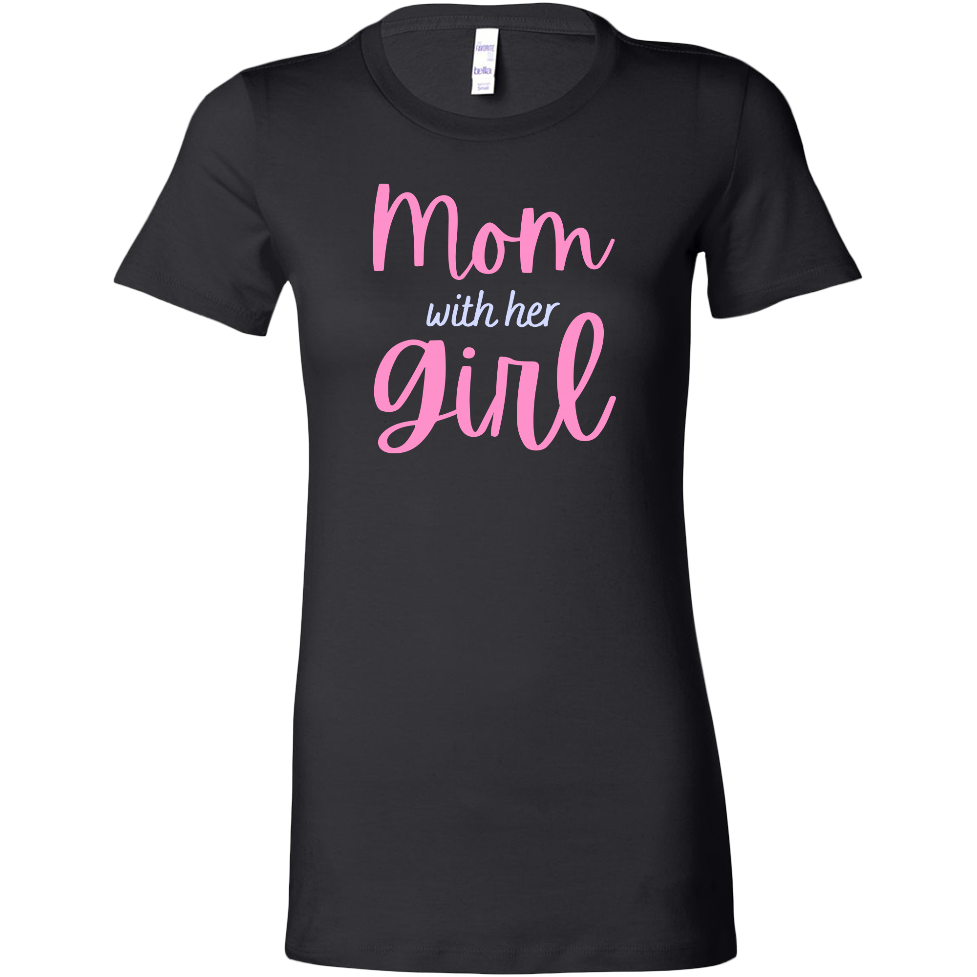 Mommy & Me Cursive Ribbon Shirt Set Combo