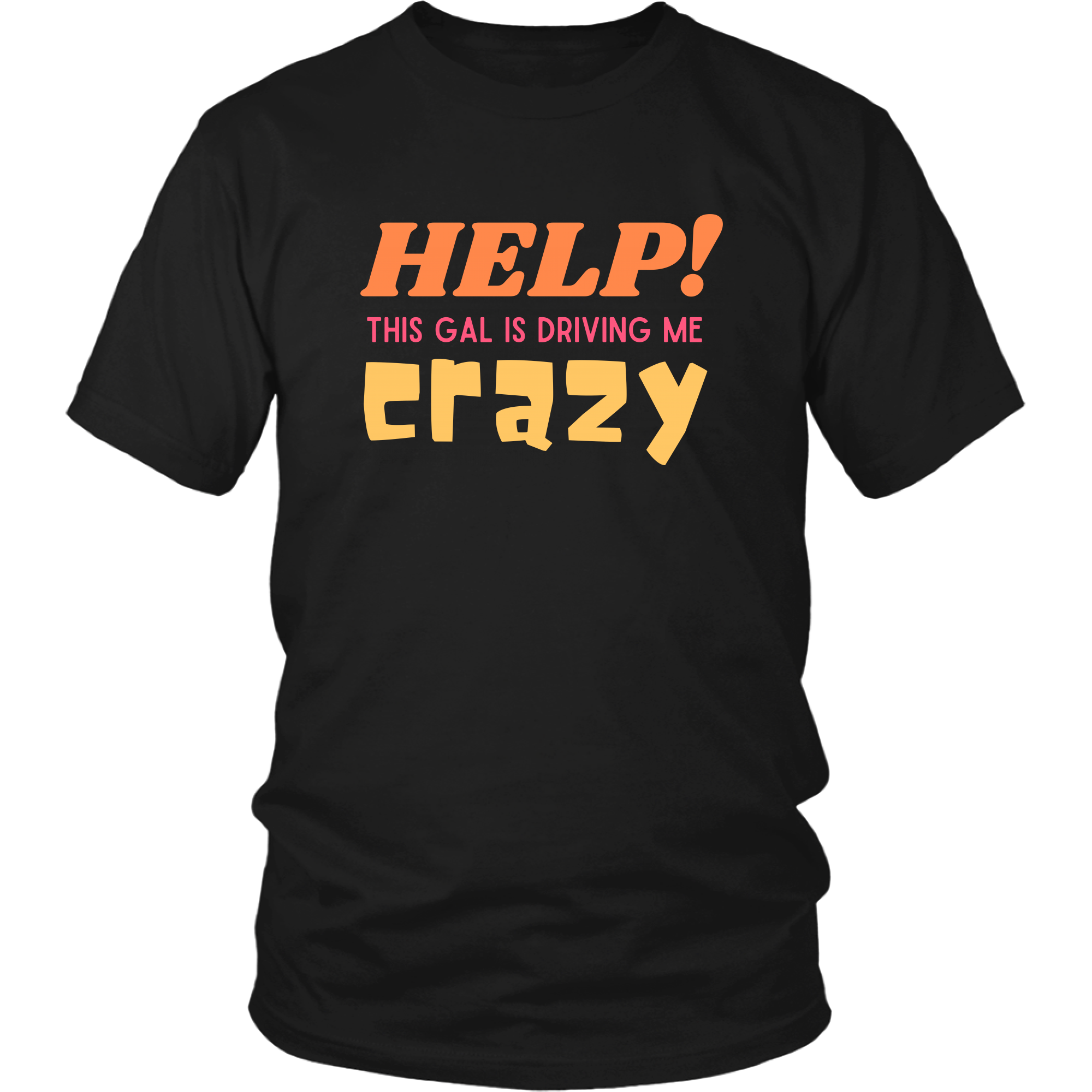Help Driving Me Crazy Funny Couples T-Shirt Combo Set