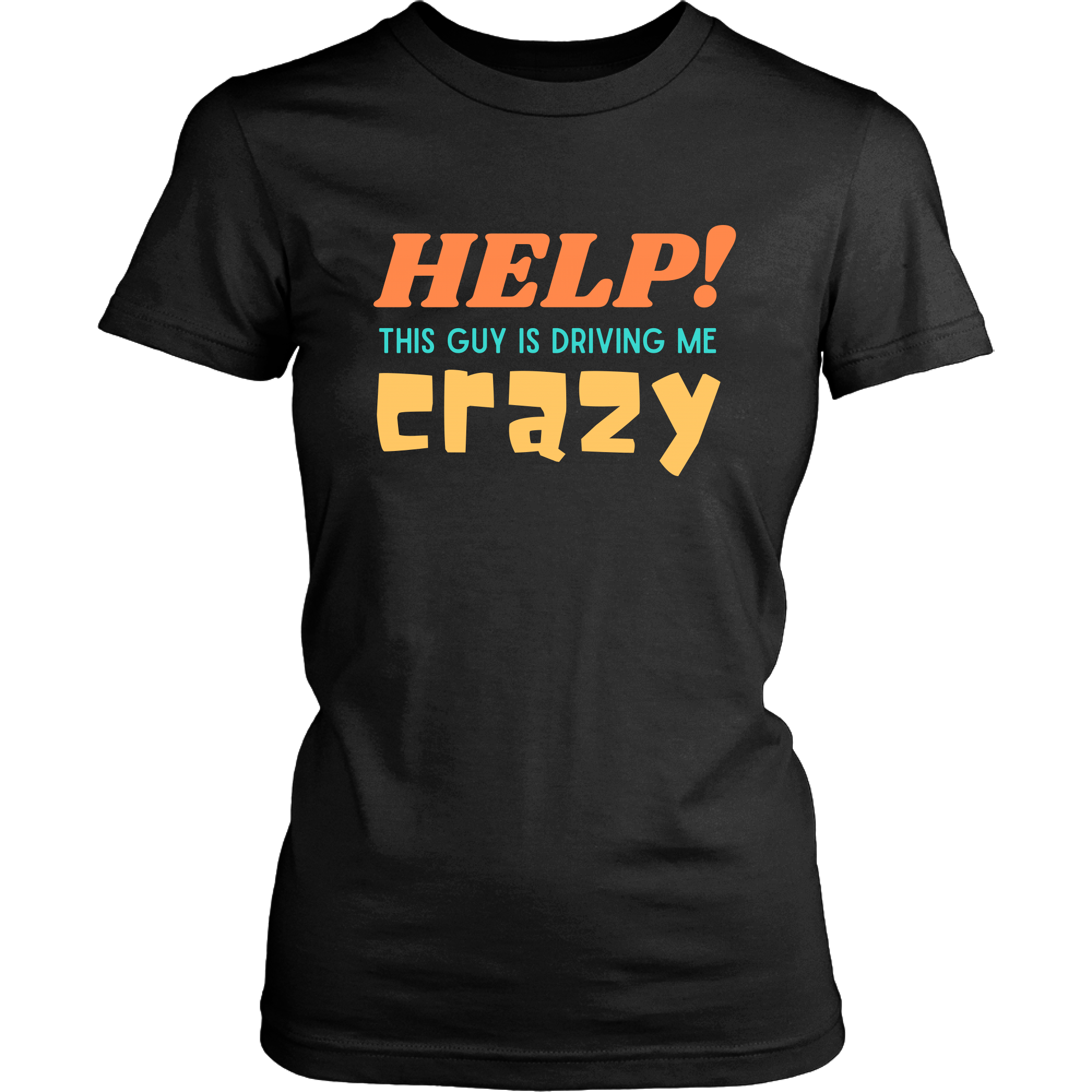 Help Driving Me Crazy Funny Couples T-Shirt Combo Set