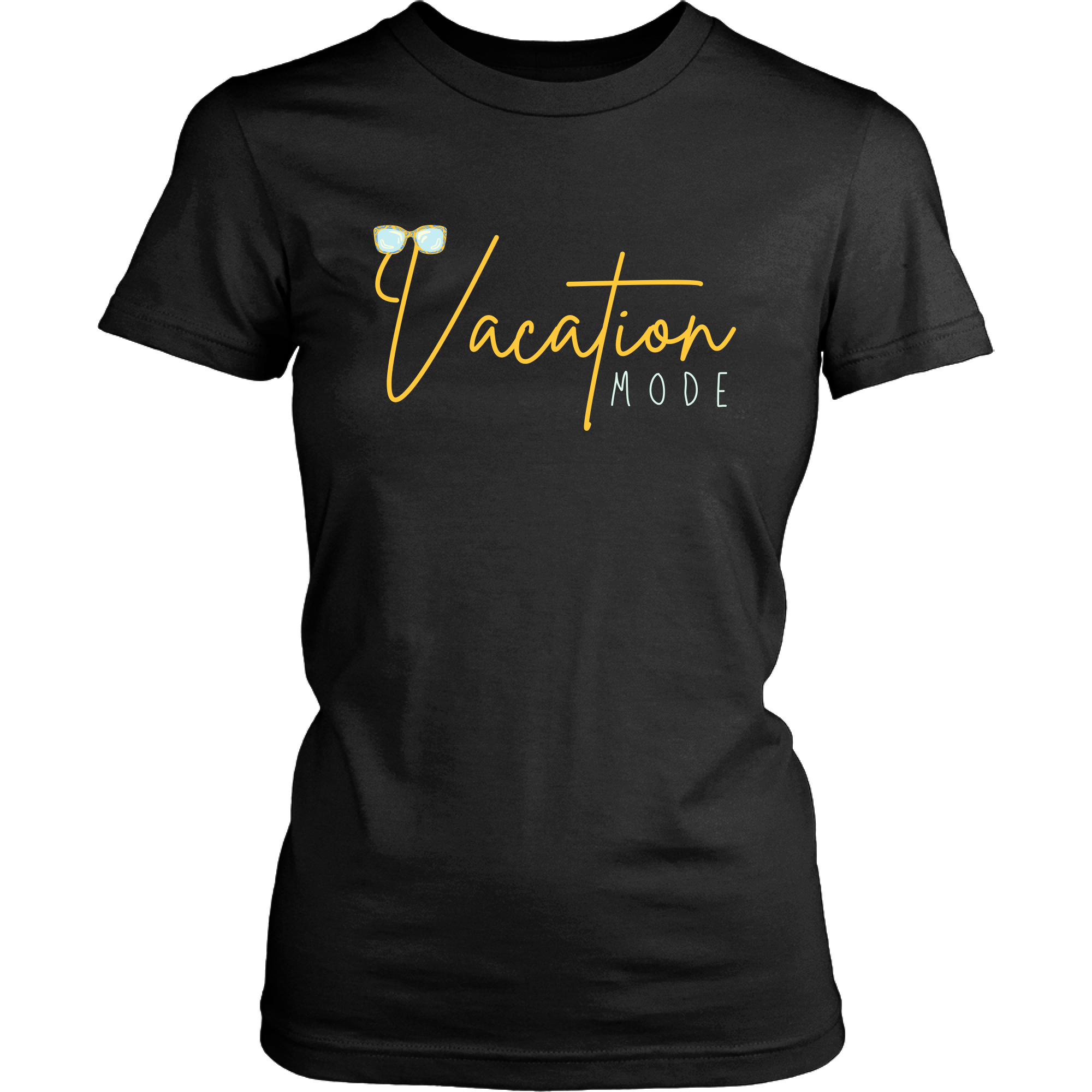 Vacation Mode Cute Sunglasses Matching T-Shirt Set