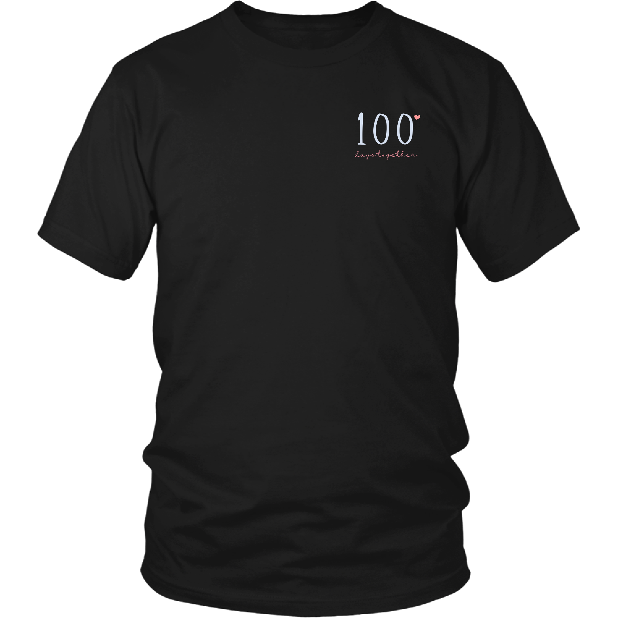 100 Days Together Couples T-Shirt Set