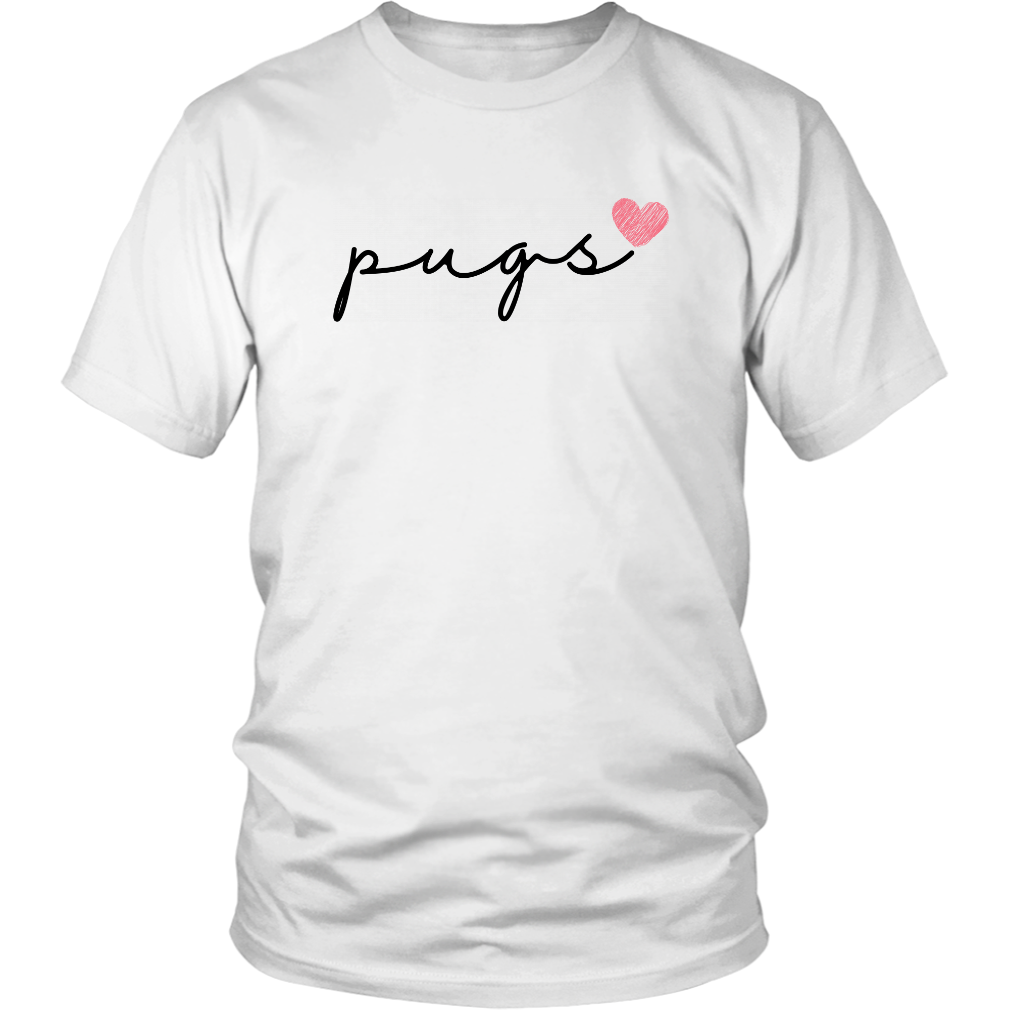 Pugs Love Cursive T-Shirt Set