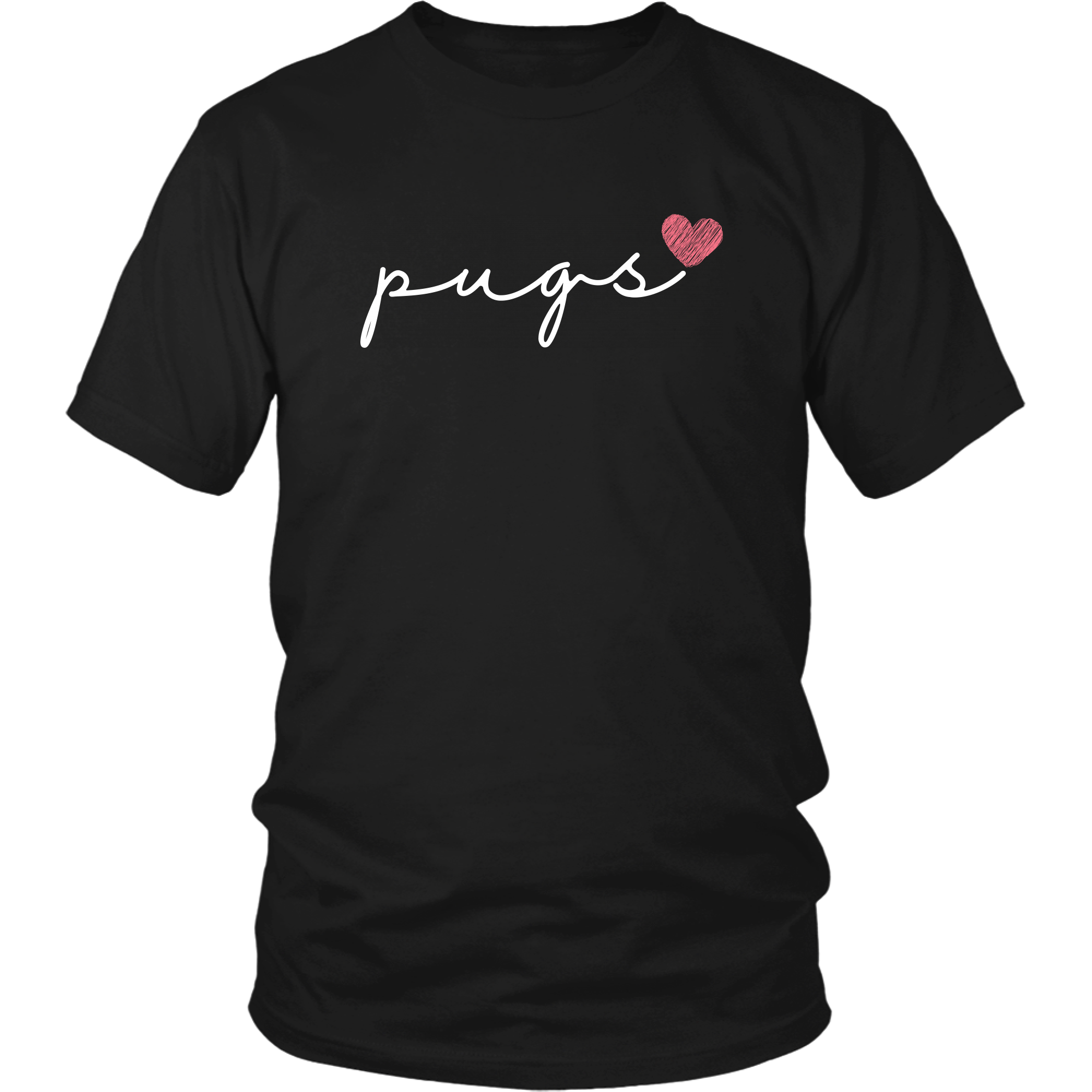Pugs Love Cursive T-Shirt Set