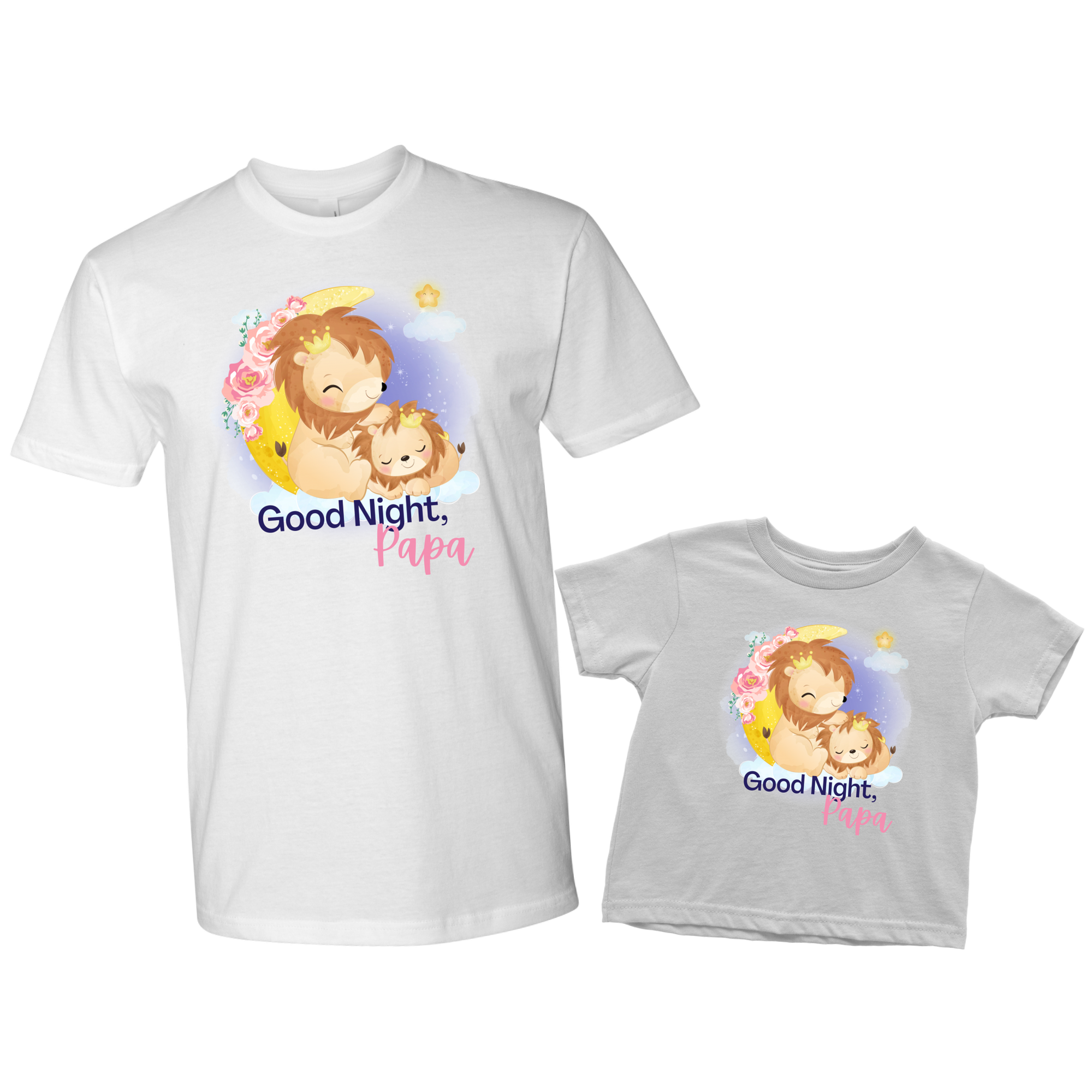 Good Night, Papa Good Night Pumpkin Cute Lion Pajama Shirts