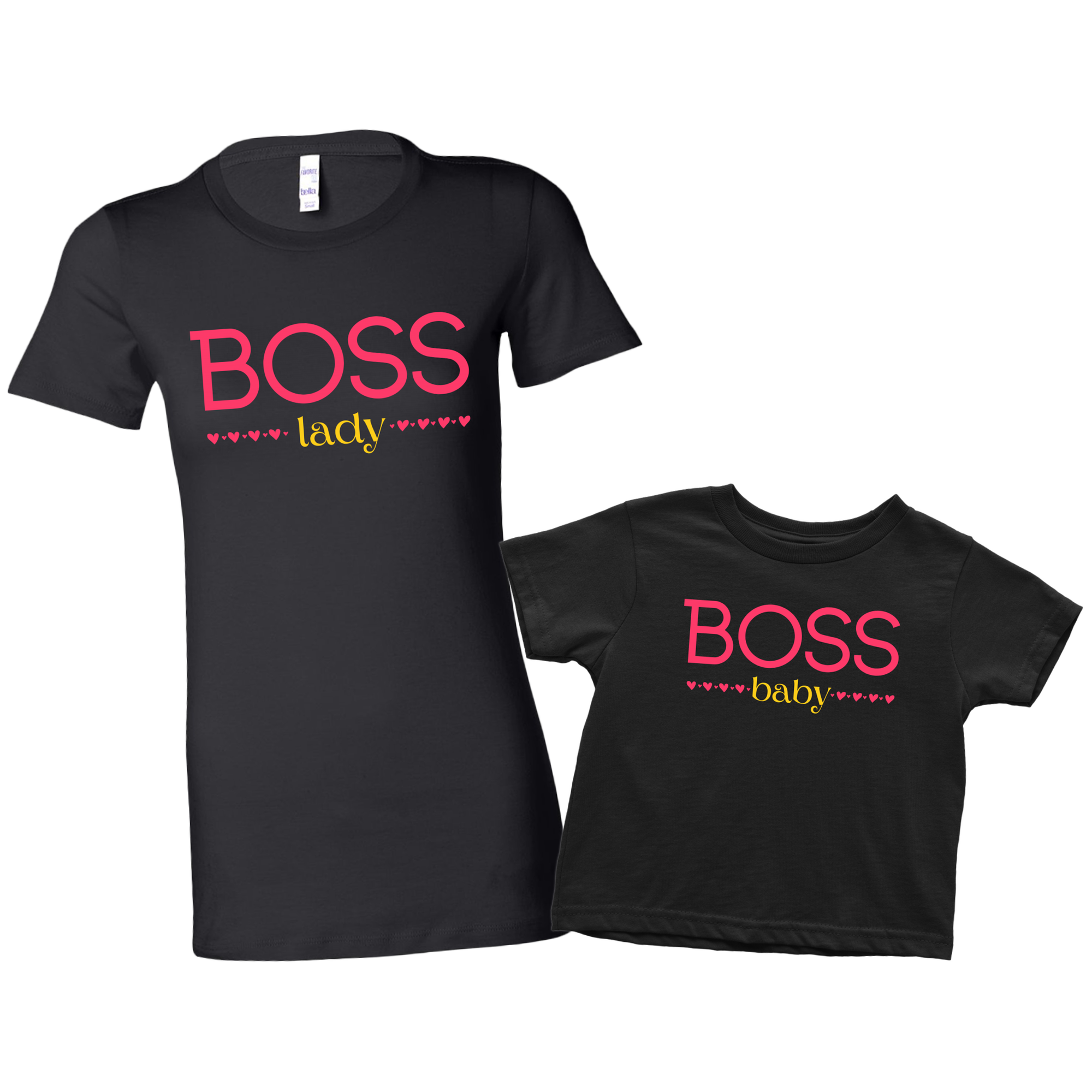 Boss Baby and Boss Lady Team Shirt Set Combo