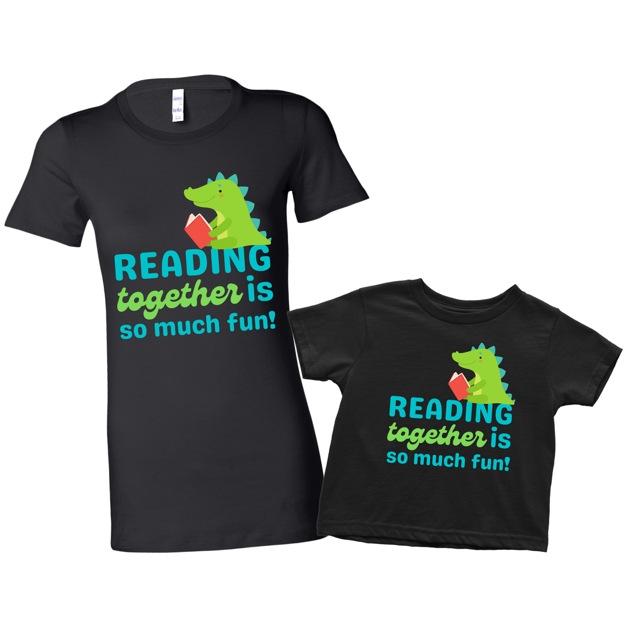 Reading Together is so much Fun! Mommy & Me Shirt Set Combo