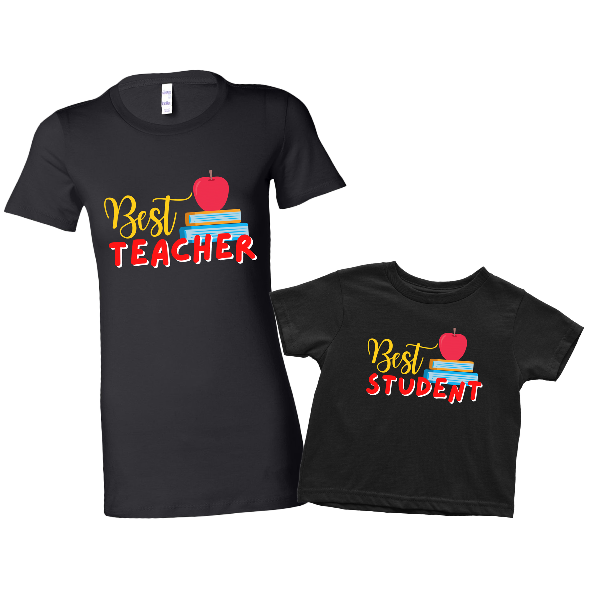 Best Student and Teacher Mommy & Me Shirt Set Combo