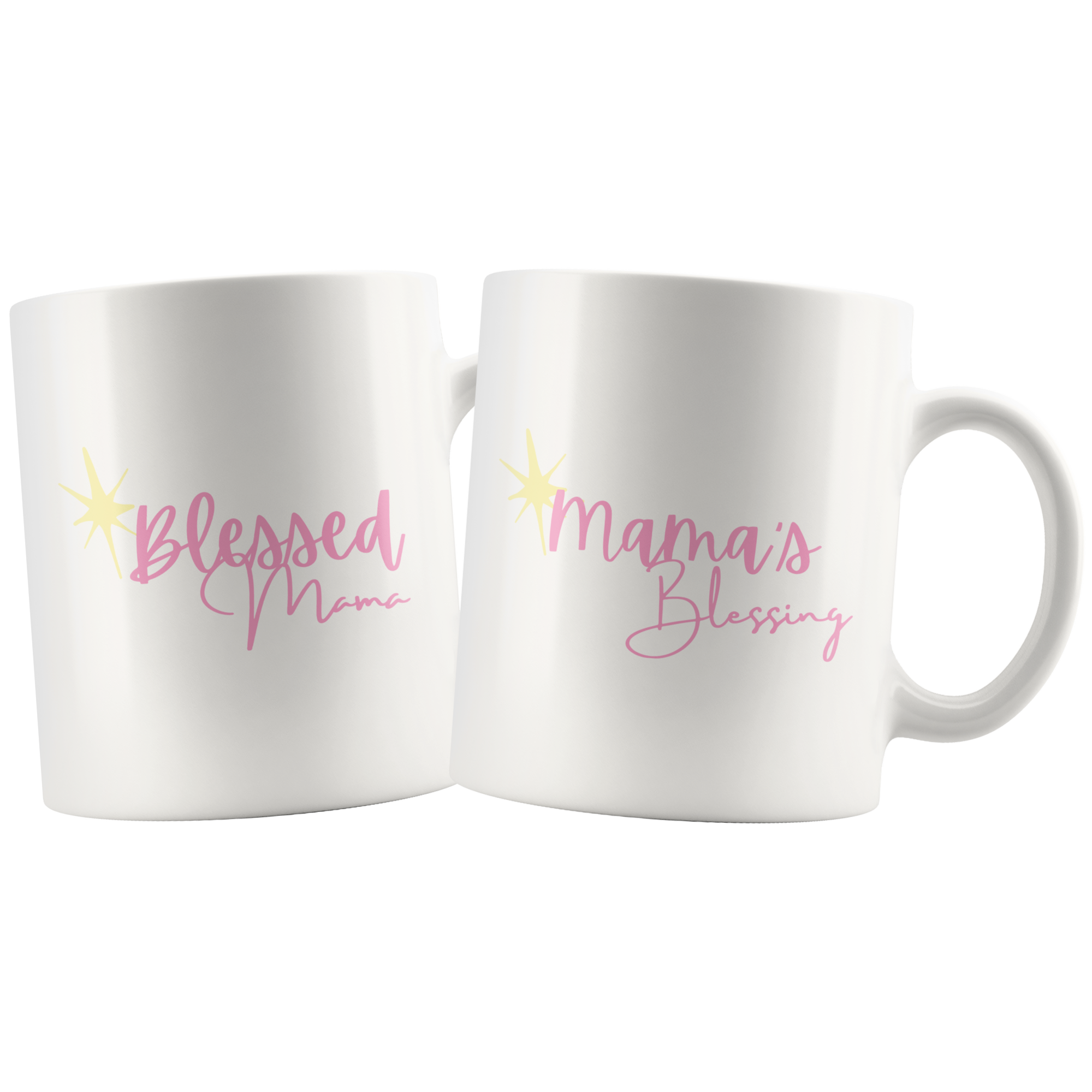 Mama's Blessing and Blessed Mama Cute Mug Combo